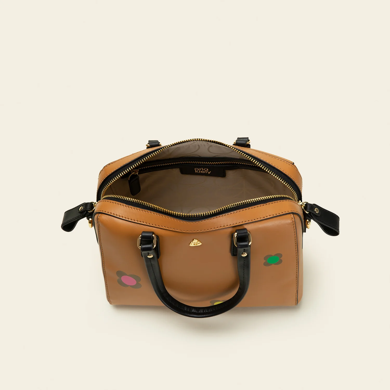 Iris Handbag - Scattered Flower Tan - Image 4