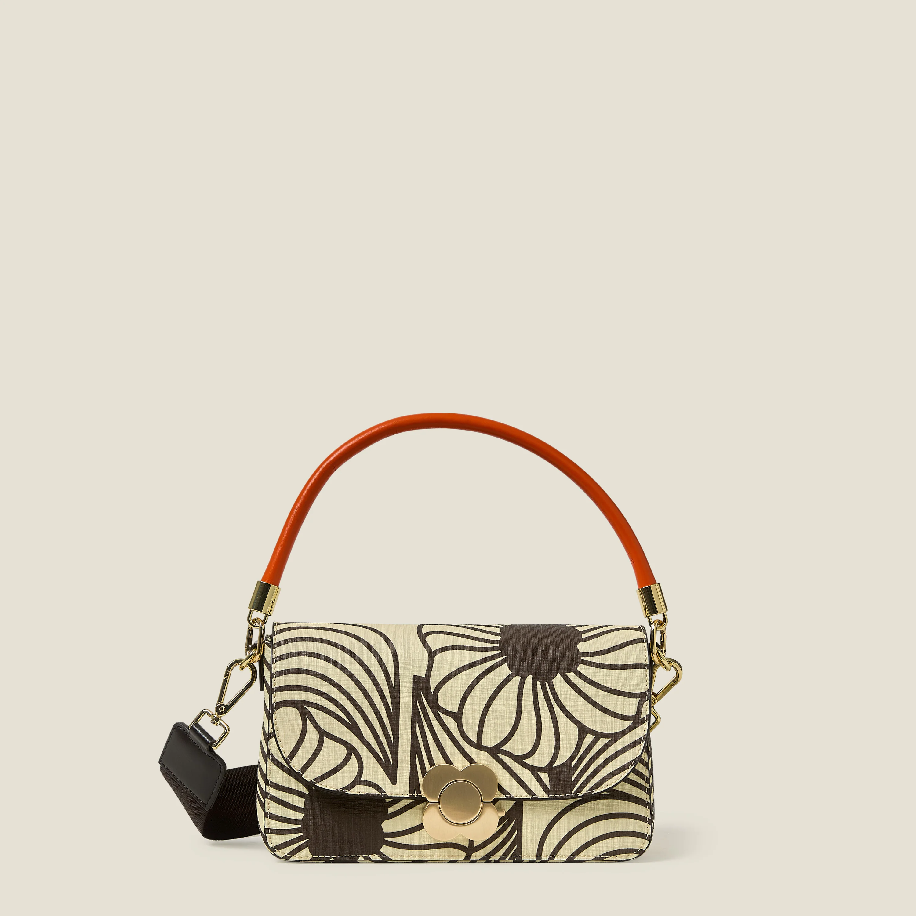 Leather Shoulder Strap - Orange - Image 2