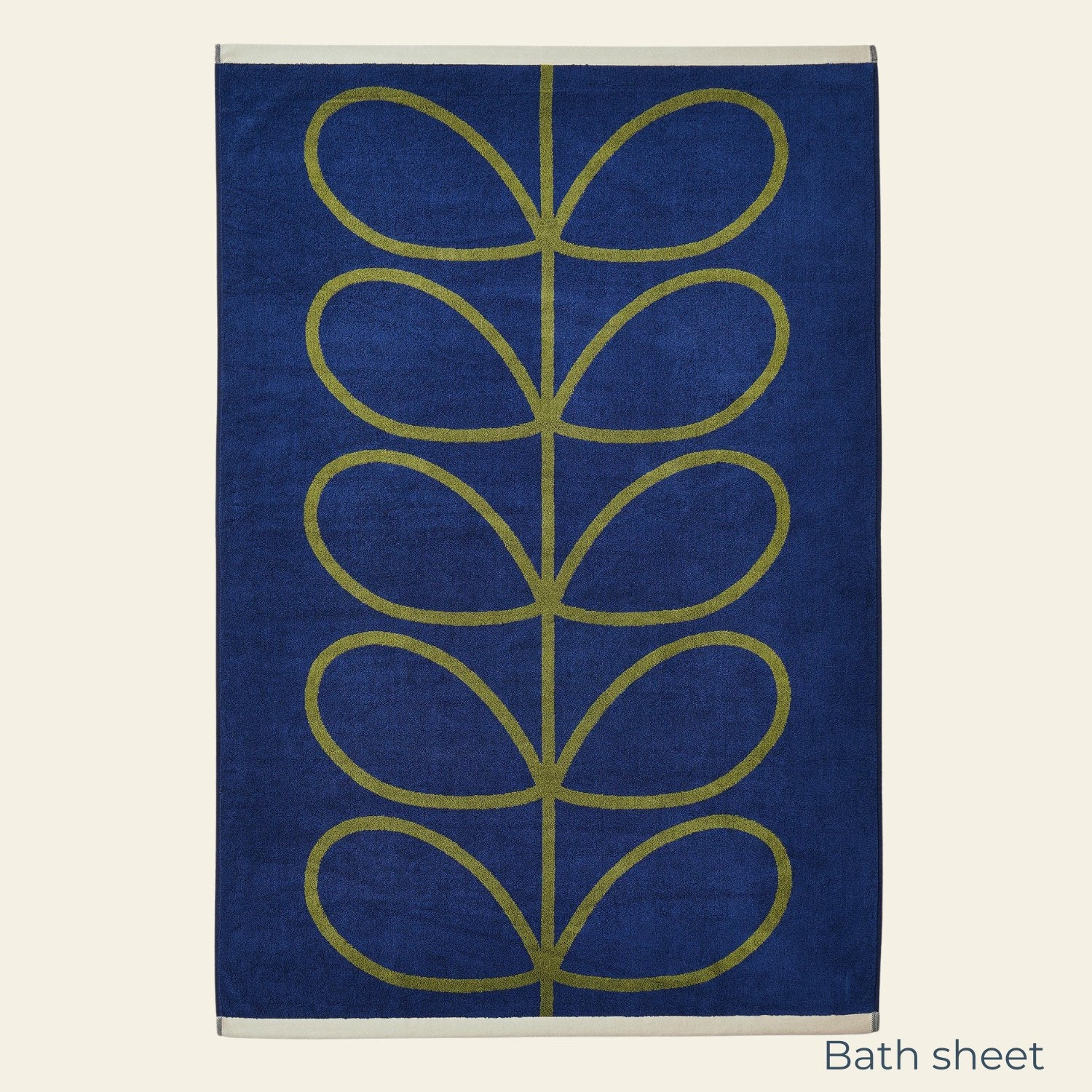 Linear Stem Towels - Navy - Image 2