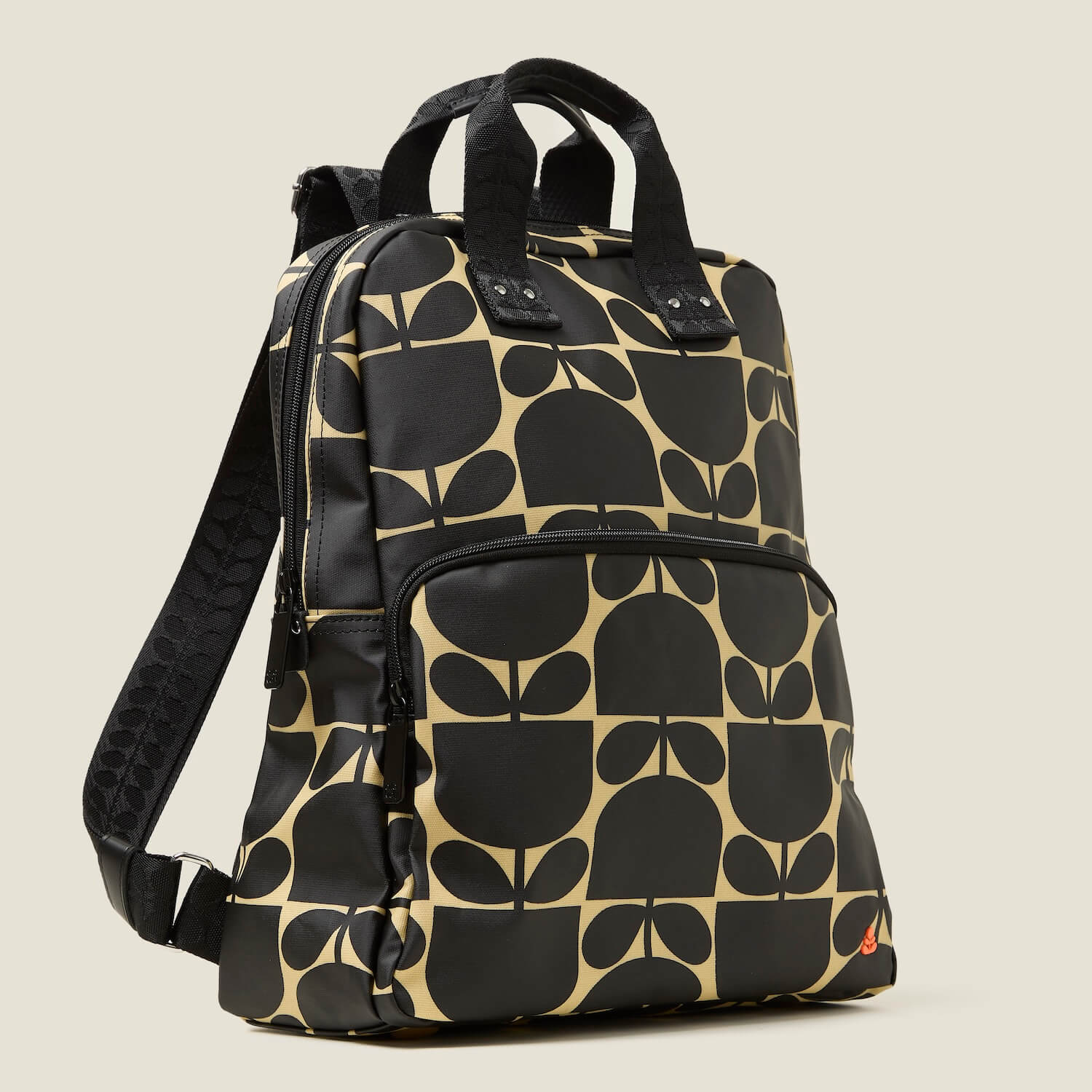 Lotta Backpack - Block Flower Monochrome - Image 3