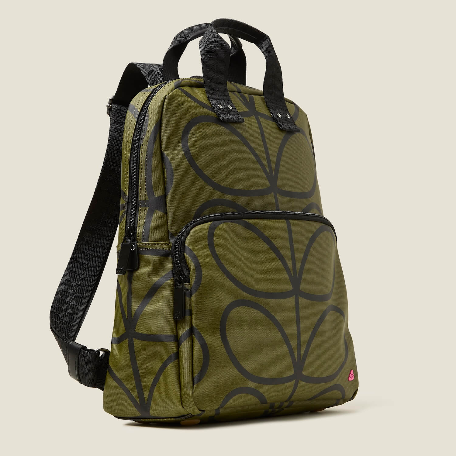 Lotta Backpack - Giant Linear Stem Olive - Image 3