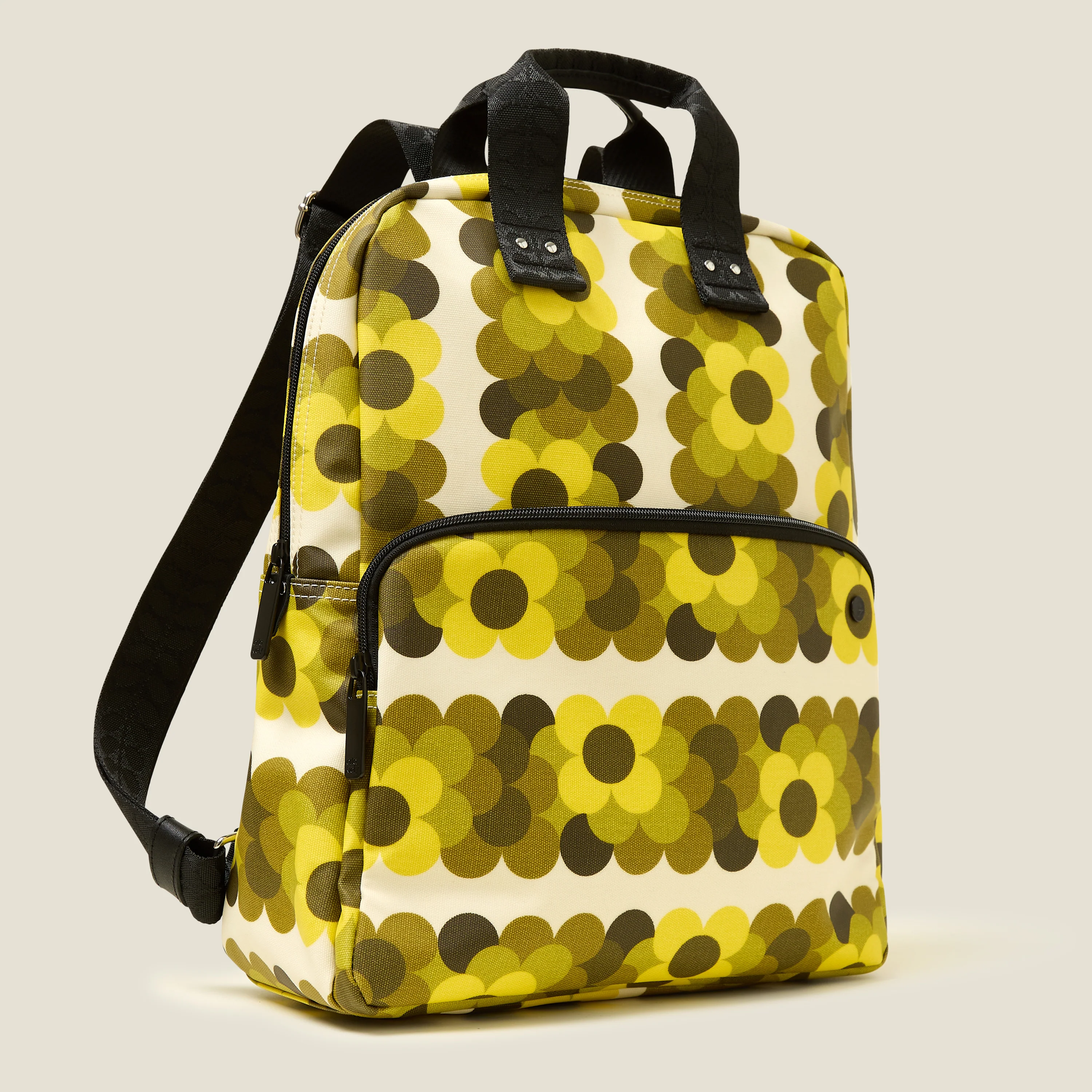 Lotta Backpack - Retro Flower Yellow - Image 3