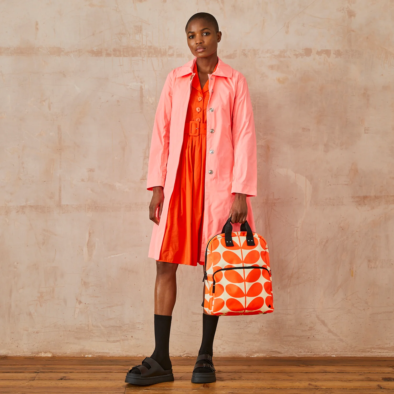 Lotta Backpack - Solid Stem Neon Orange - Image 5