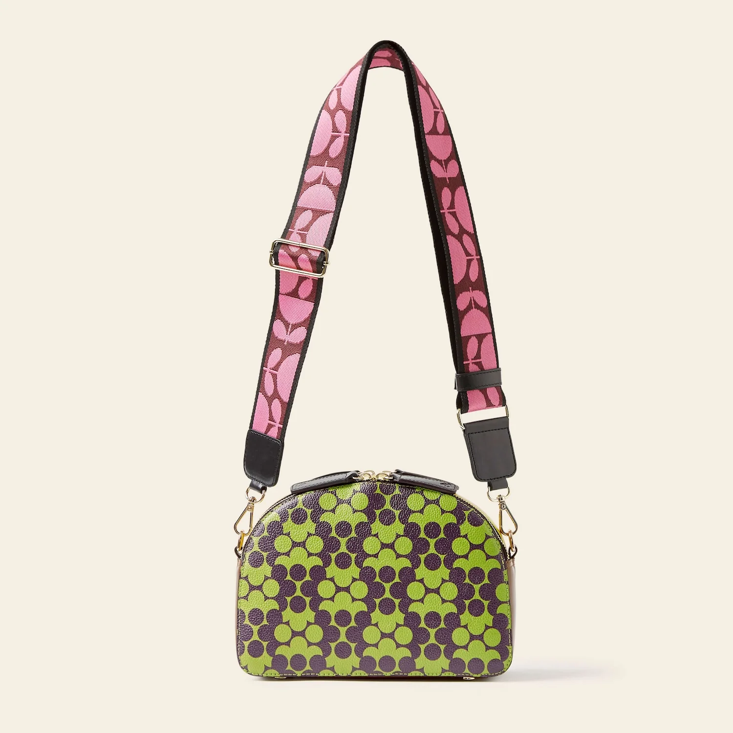 Luna Crossbody - Purple Puzzle Flower - Image 4