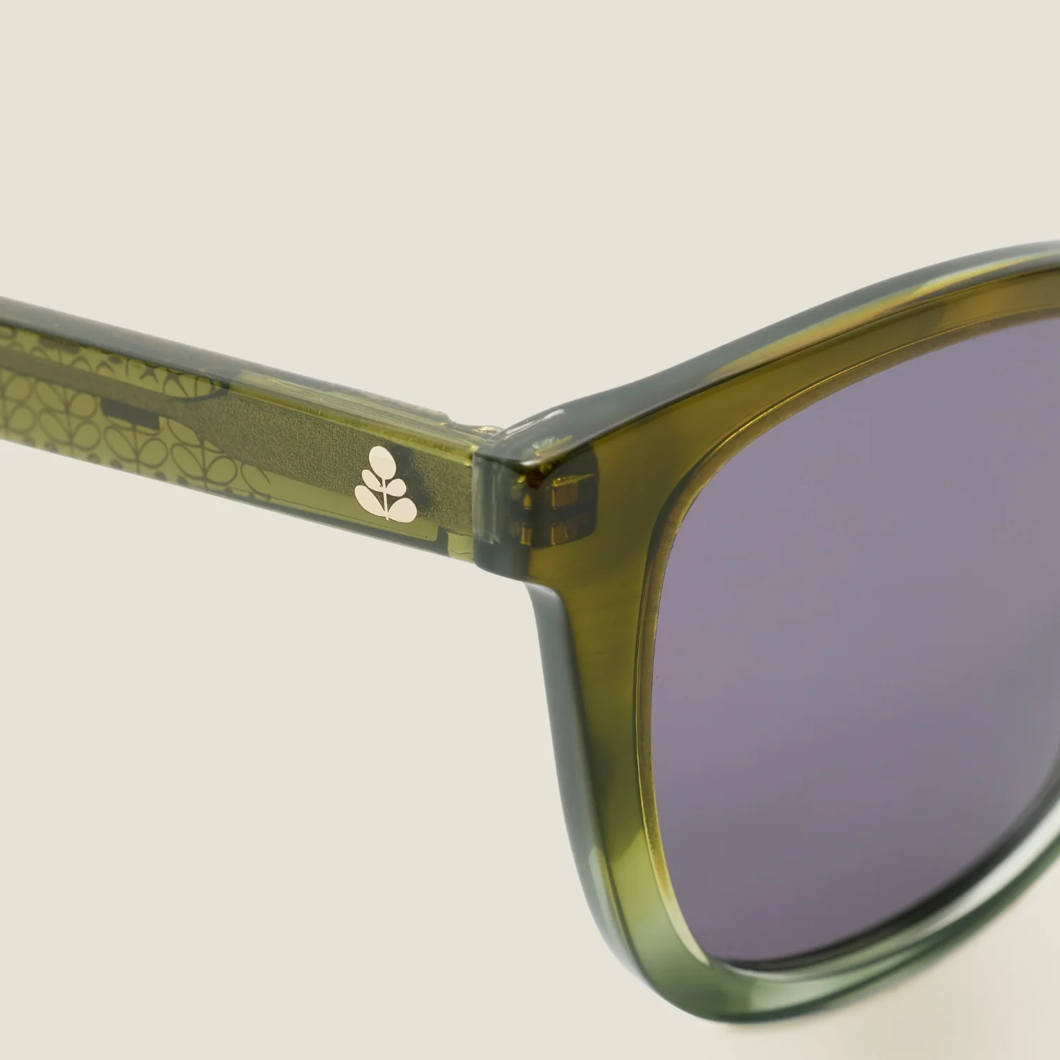 Magnolia Sunglasses - Olive & Linear Stem - Image 3