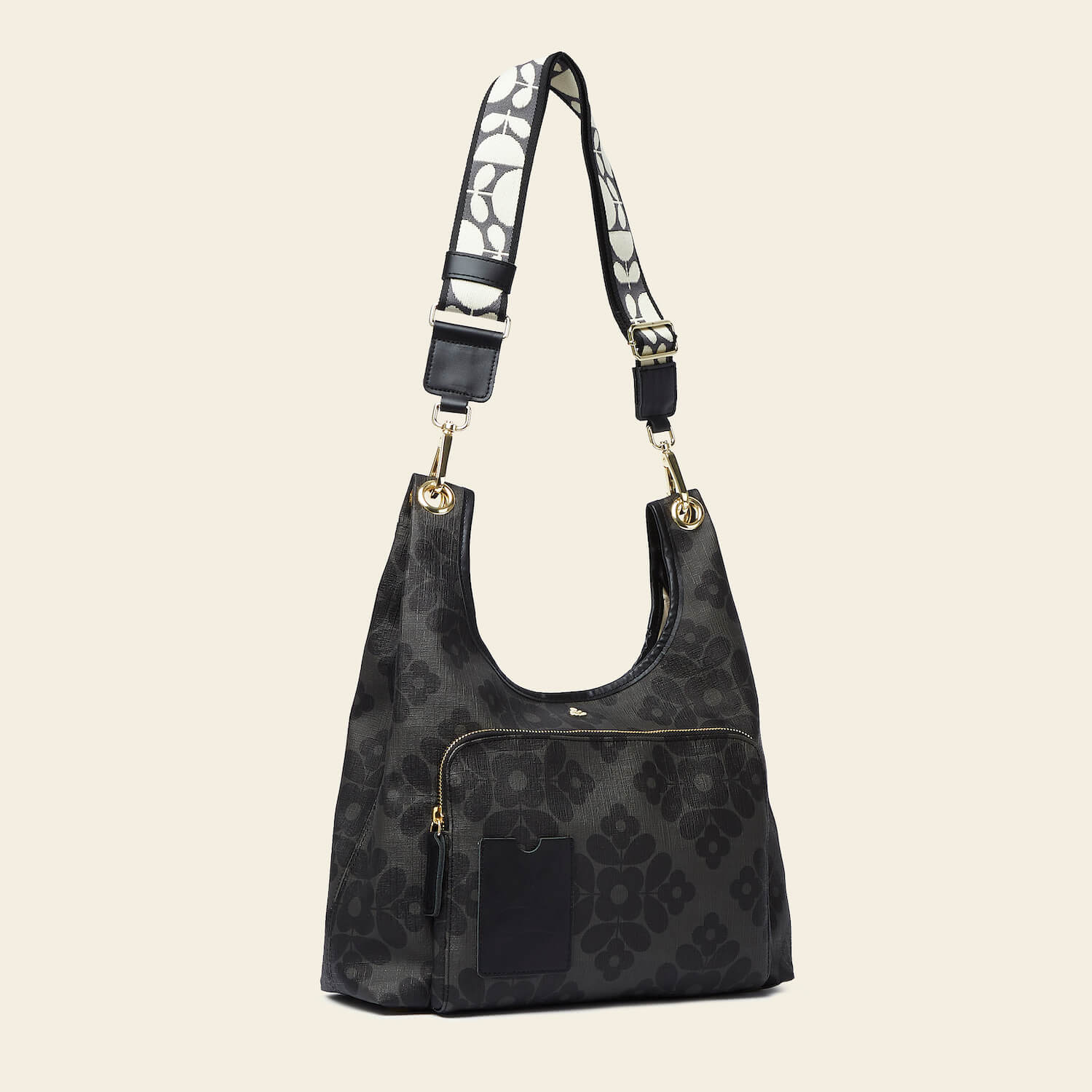 Midi Crossbody - Flower Tile Charcoal - Image 3