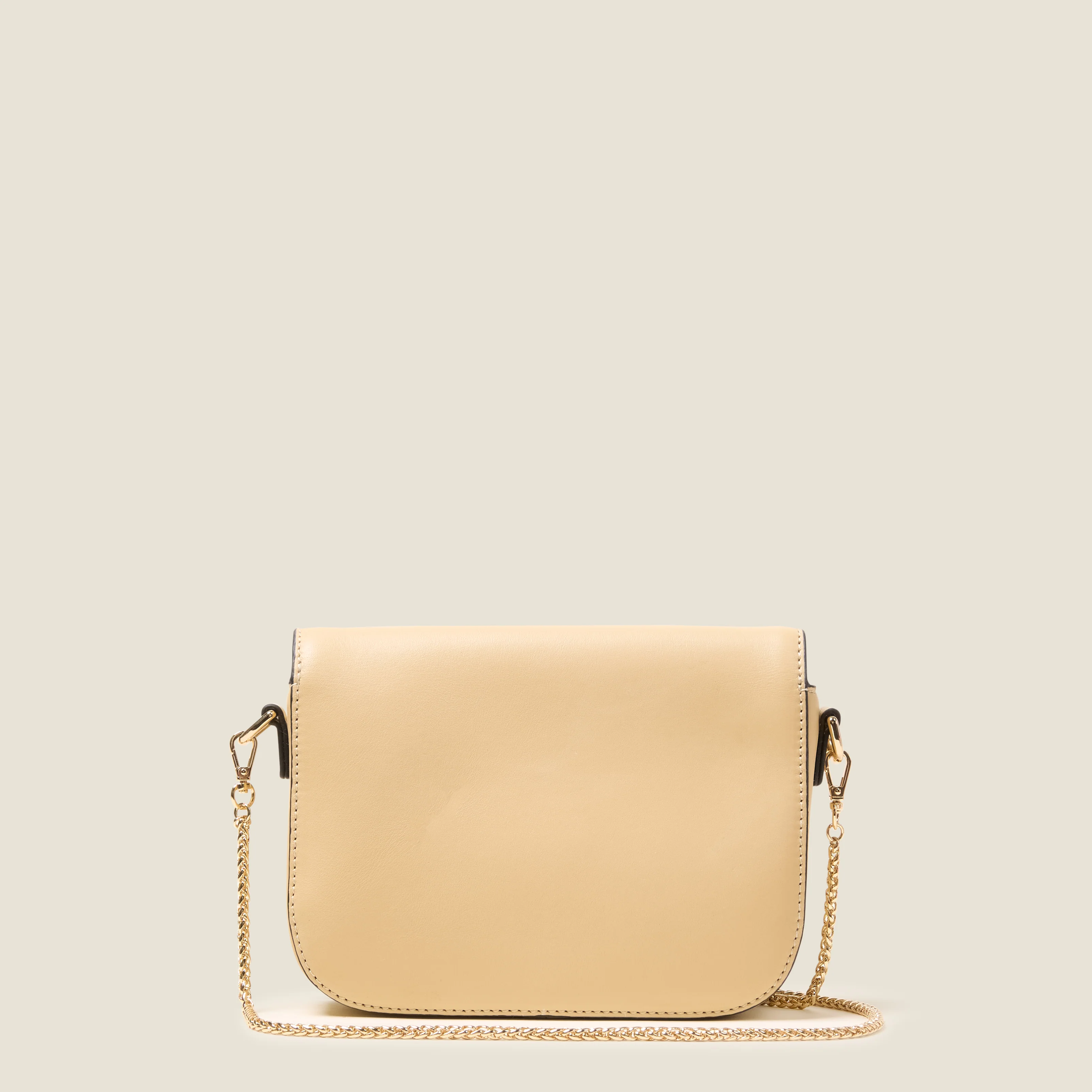Mini Eclipse Leather Crossbody Bag - Flower Applique Cream - Image 4