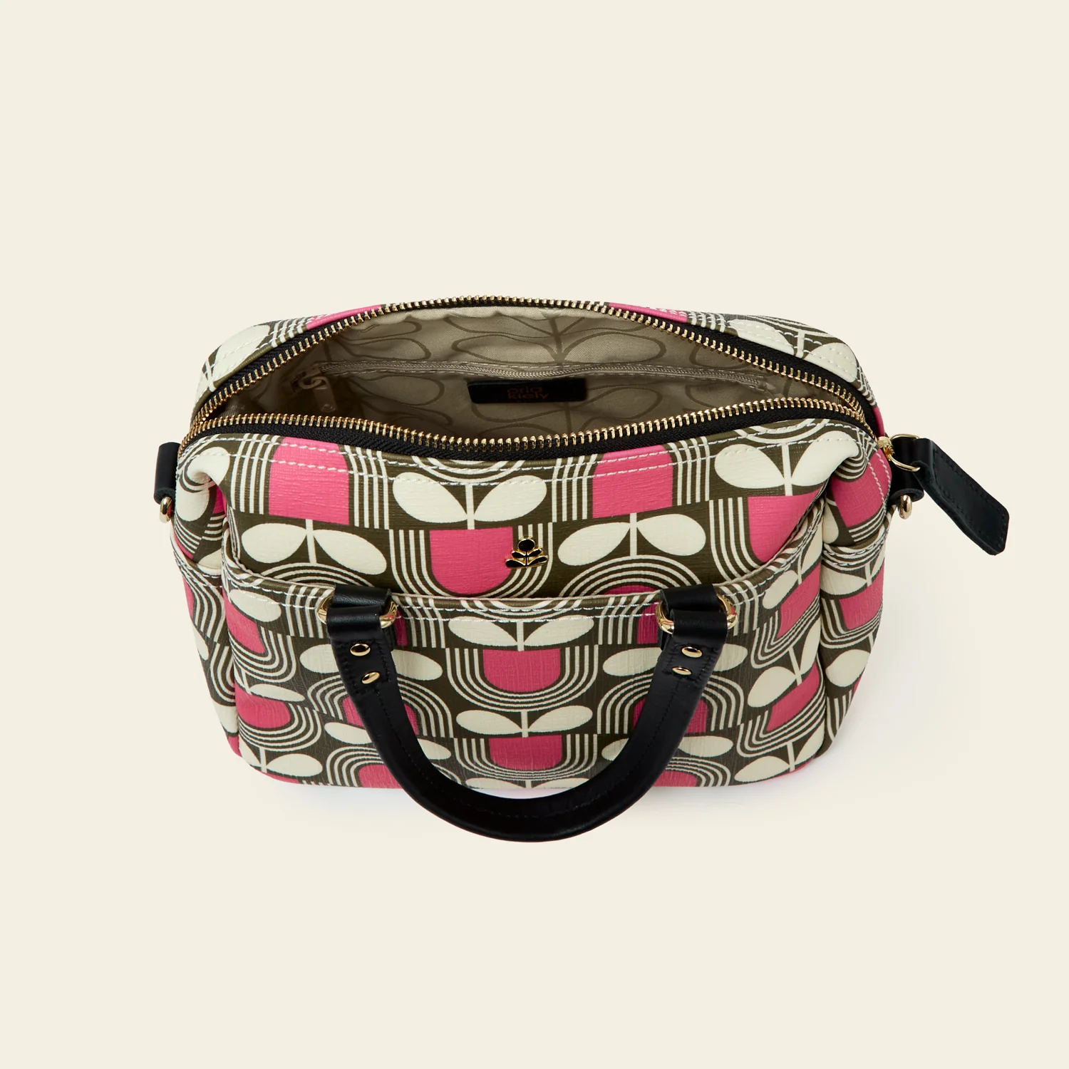 Mini Flynn Crossbody - Striped Tulip Fuchsia - Image 4