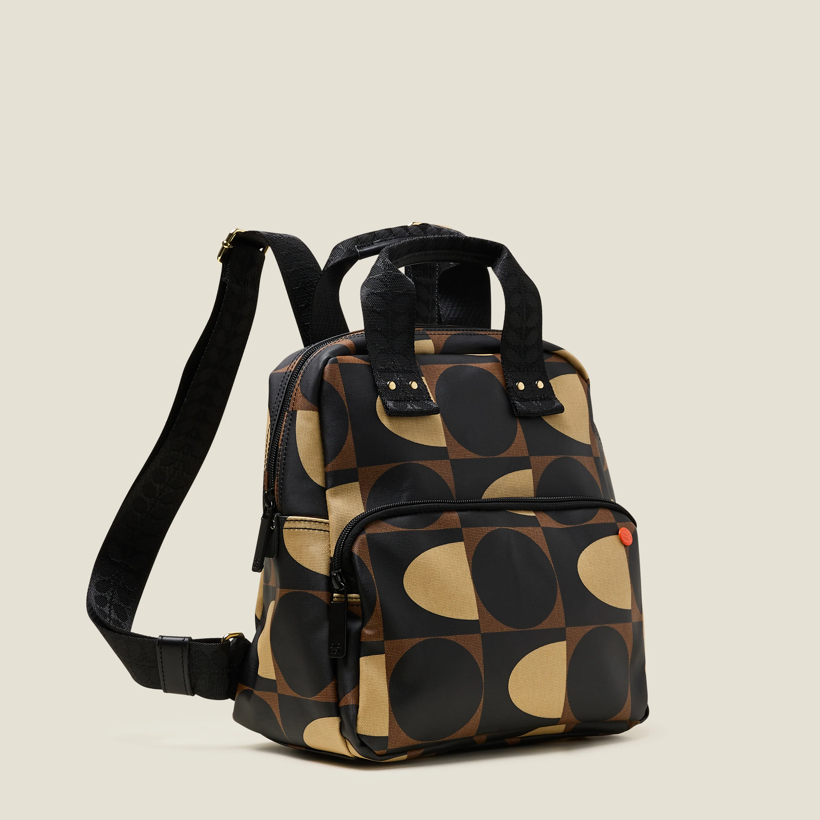 Mini Lotta Backpack - Spot Square Mocha - Image 2
