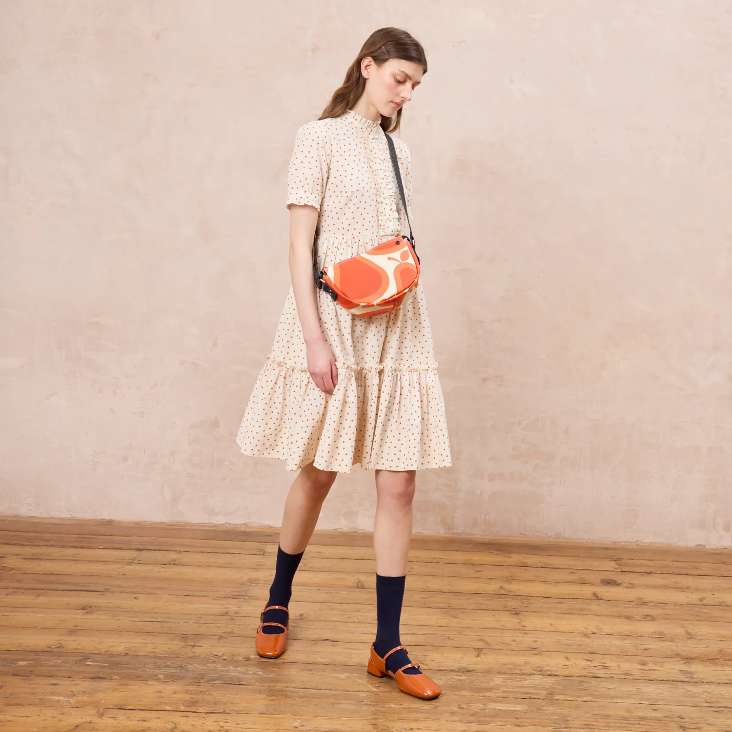 Mini Rounder Crossbody - Pear Tomato - Image 2