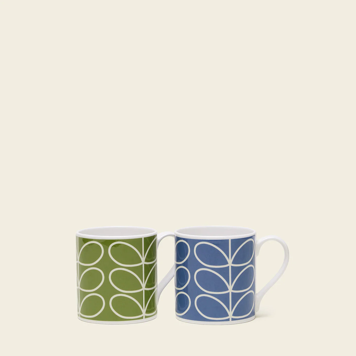 Large Mug Set of 2 - Linear Stem B&G - Image 5