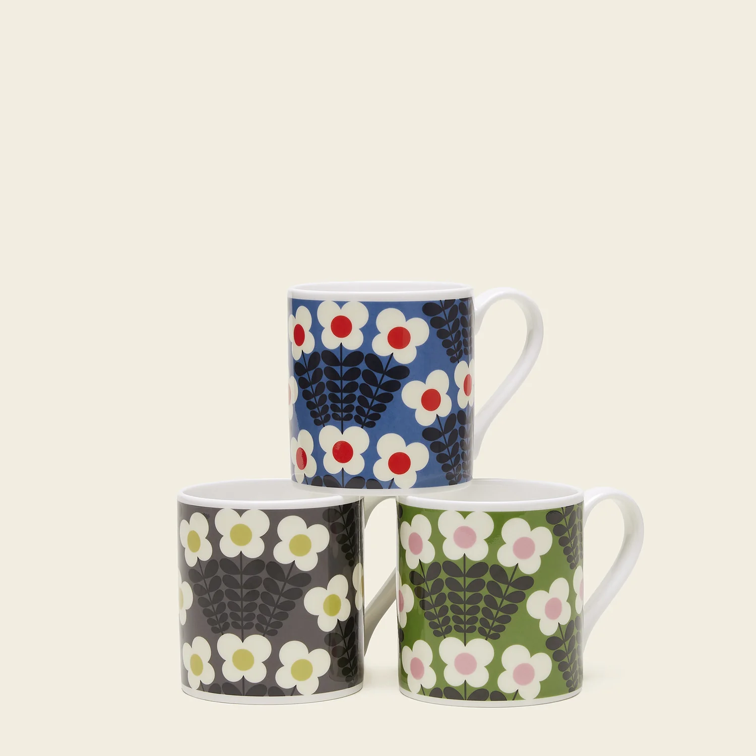 Large Mug Set of 3- Bunch of Stems - Image 6