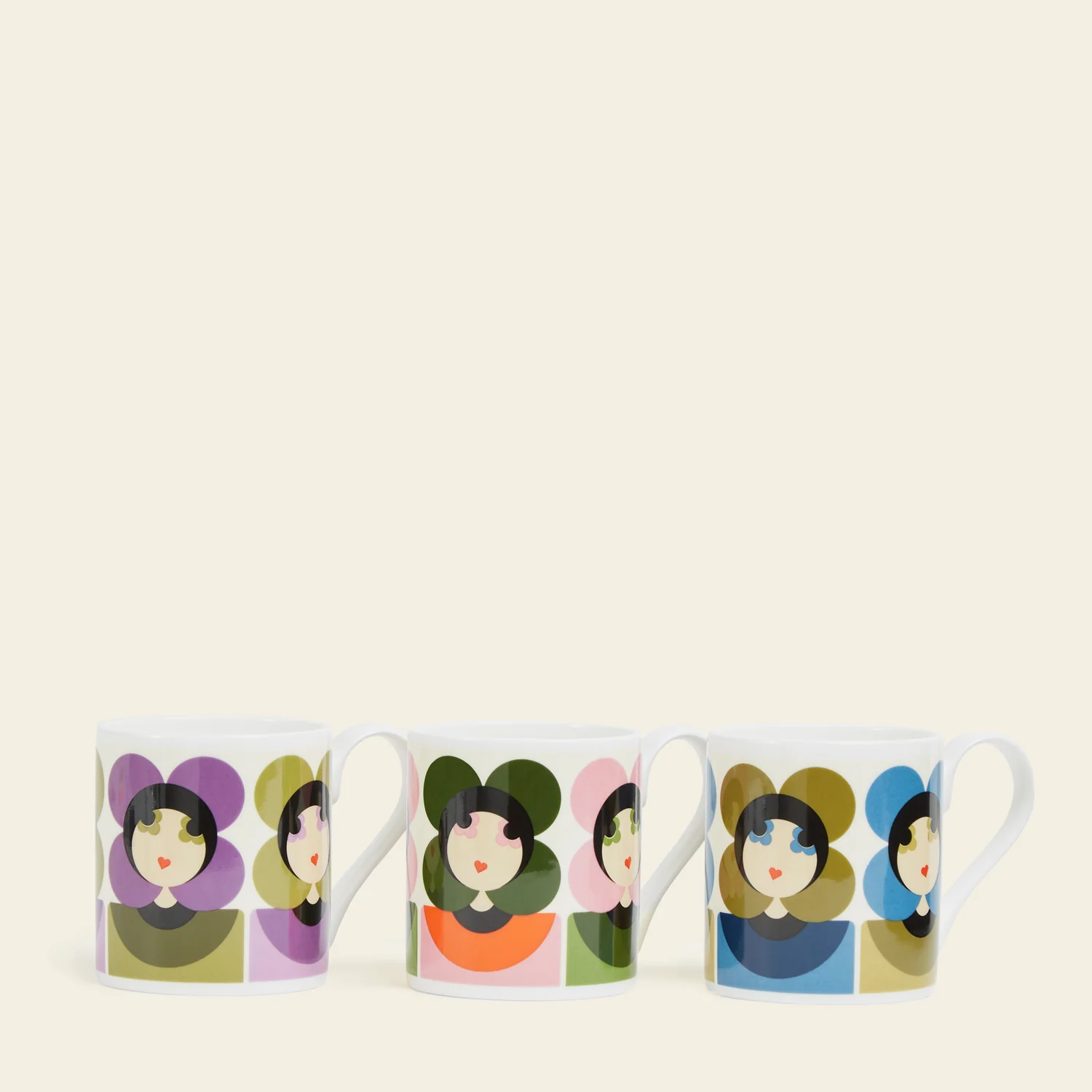 Standard Mug Set of 3 - Luna - Image 2