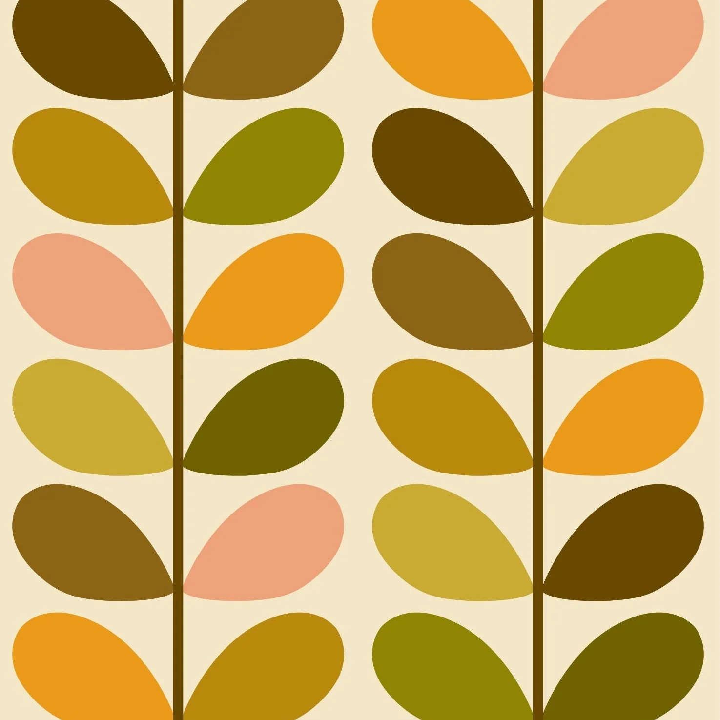 Multi Stem Retro Wallpaper - Image 2
