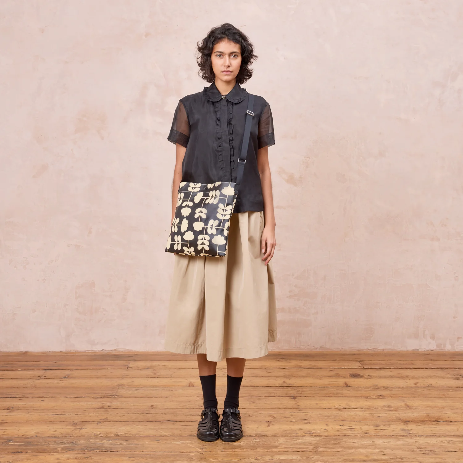 On a Roll Flat Crossbody - Mini Solid Stem Azure - Image 4