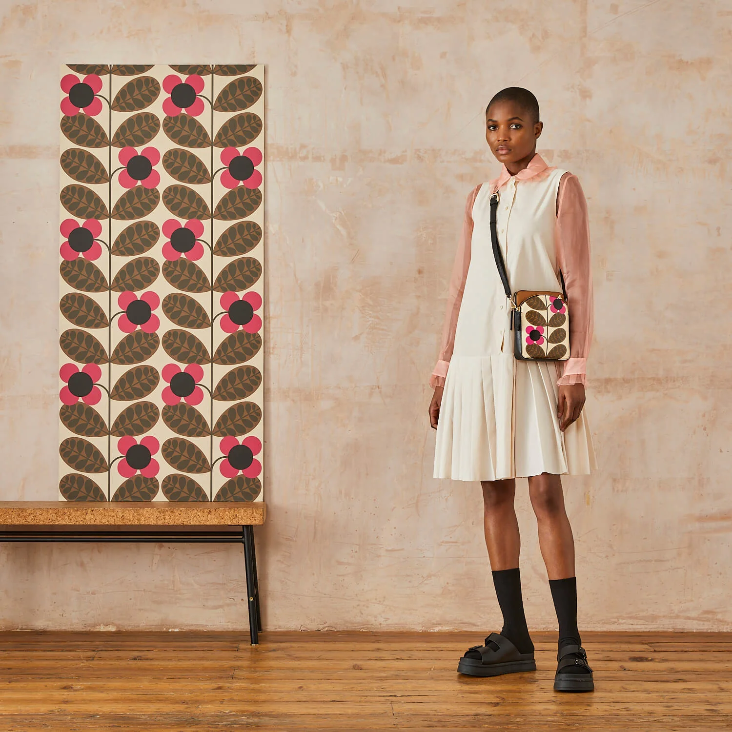 Portia Tall Crossbody - Botanica Bloom Chestnut - Image 2