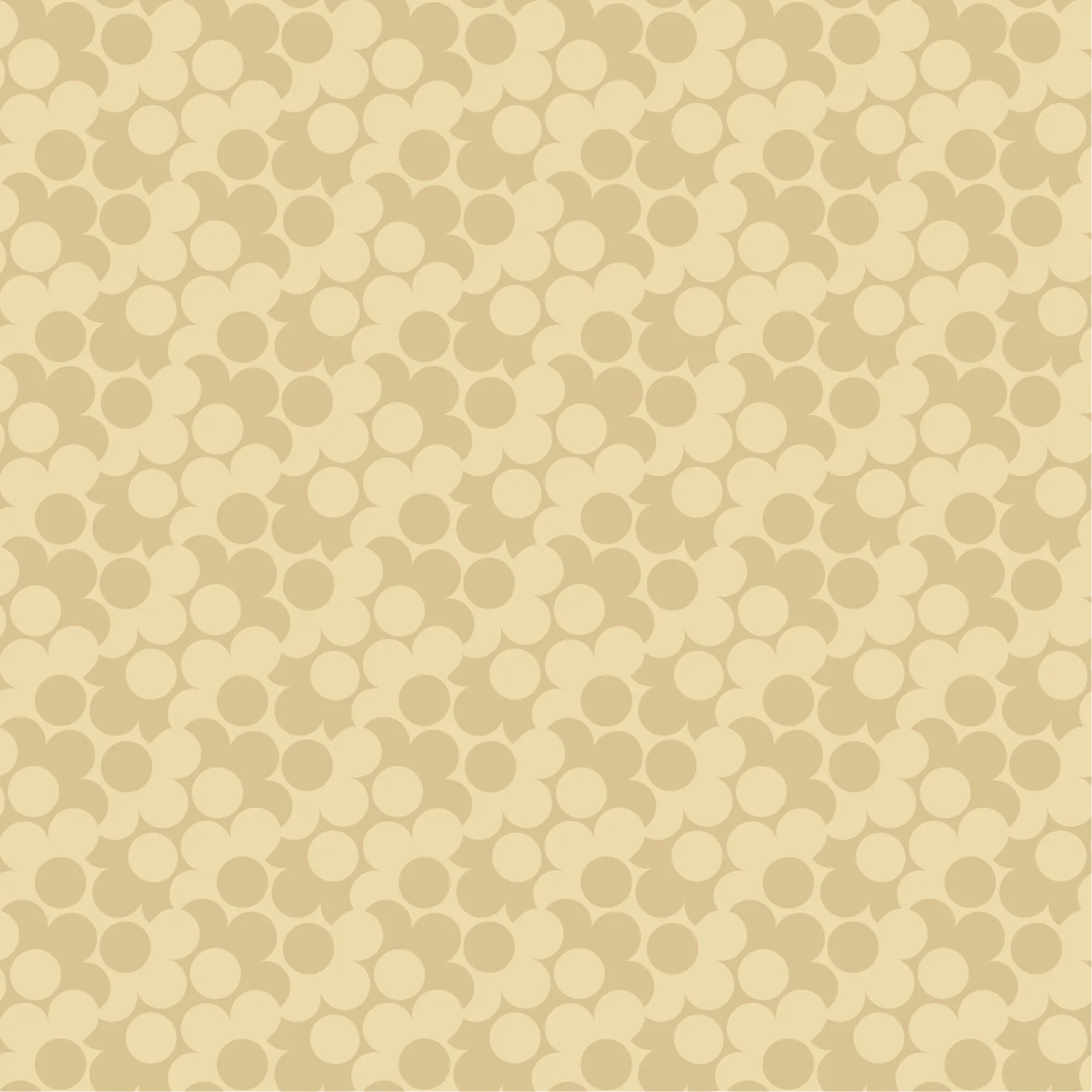Puzzle Flower Neutral Wallpaper Sample