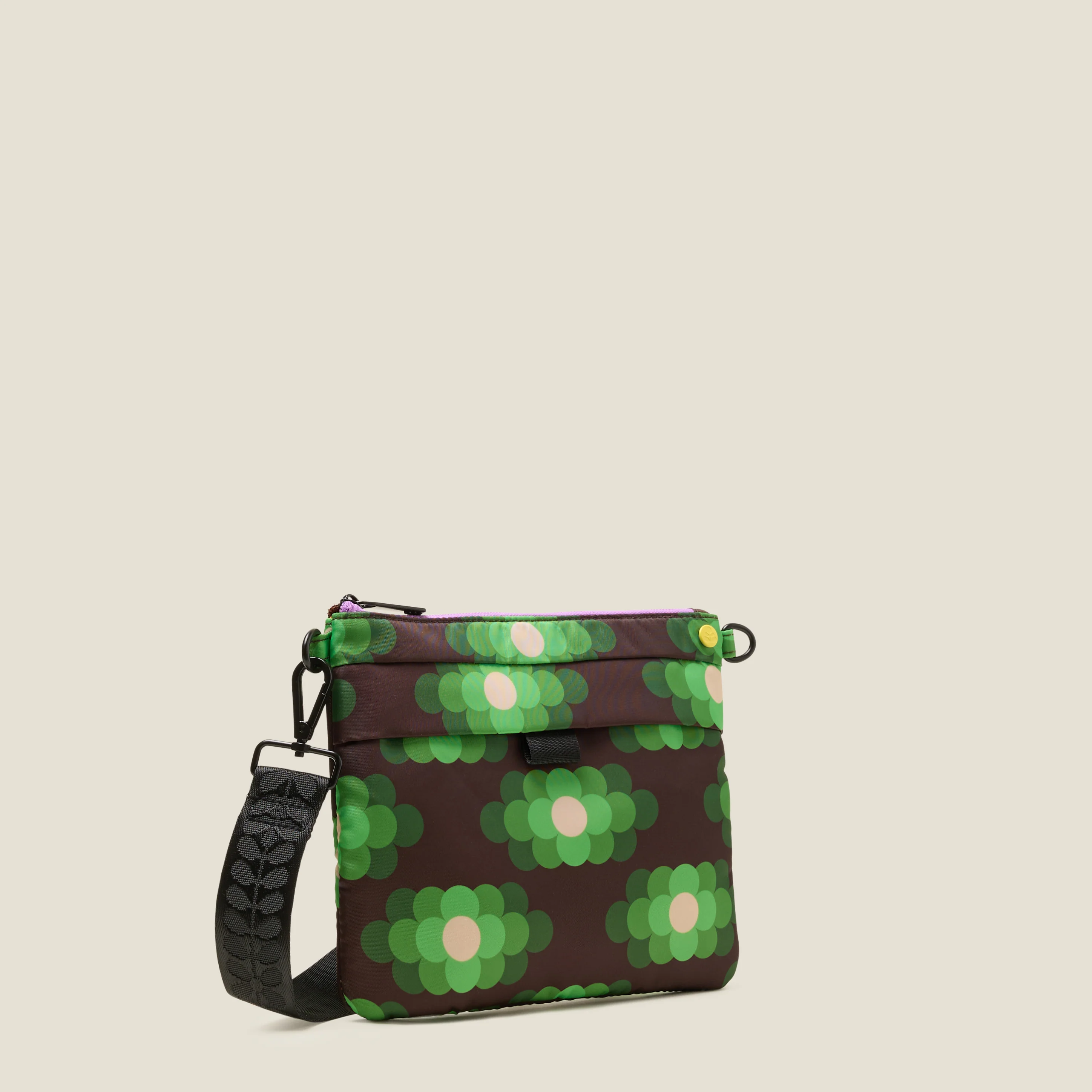 Quadrant Crossbody Bag - Flower Haze Neon Green - Image 2