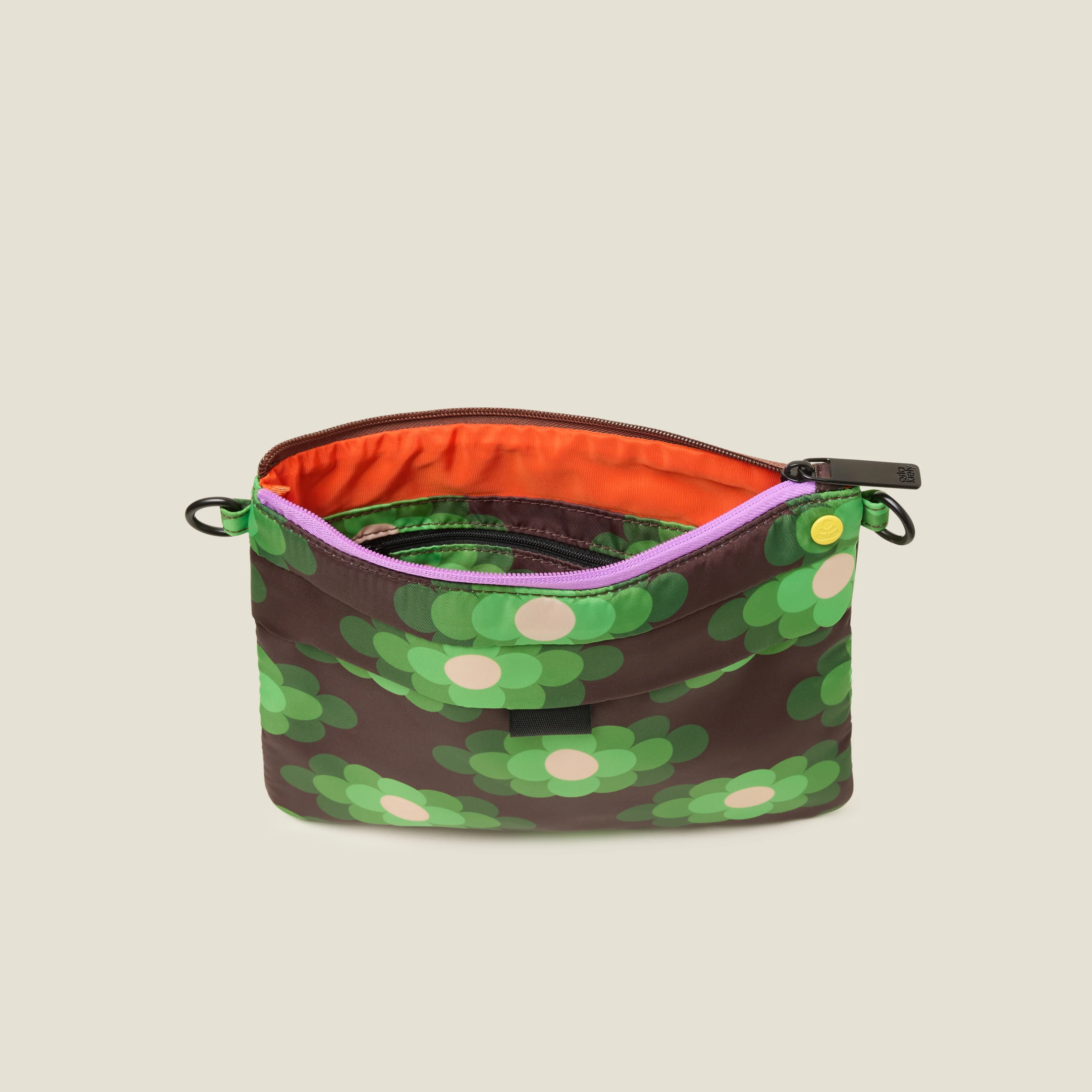 Quadrant Crossbody Bag - Flower Haze Neon Green - Image 4