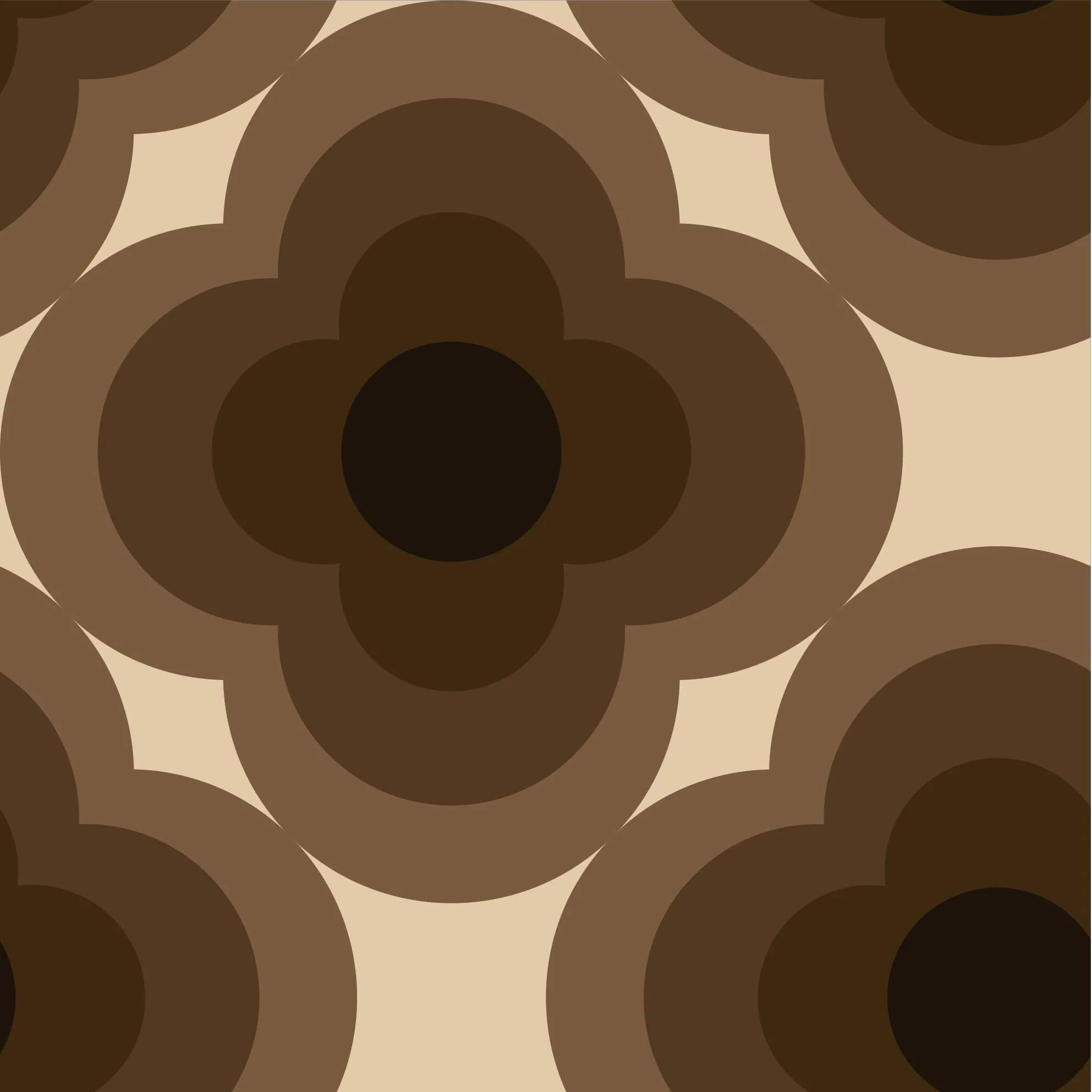 Radial Flower Mushroom Wallpaper - Image 2