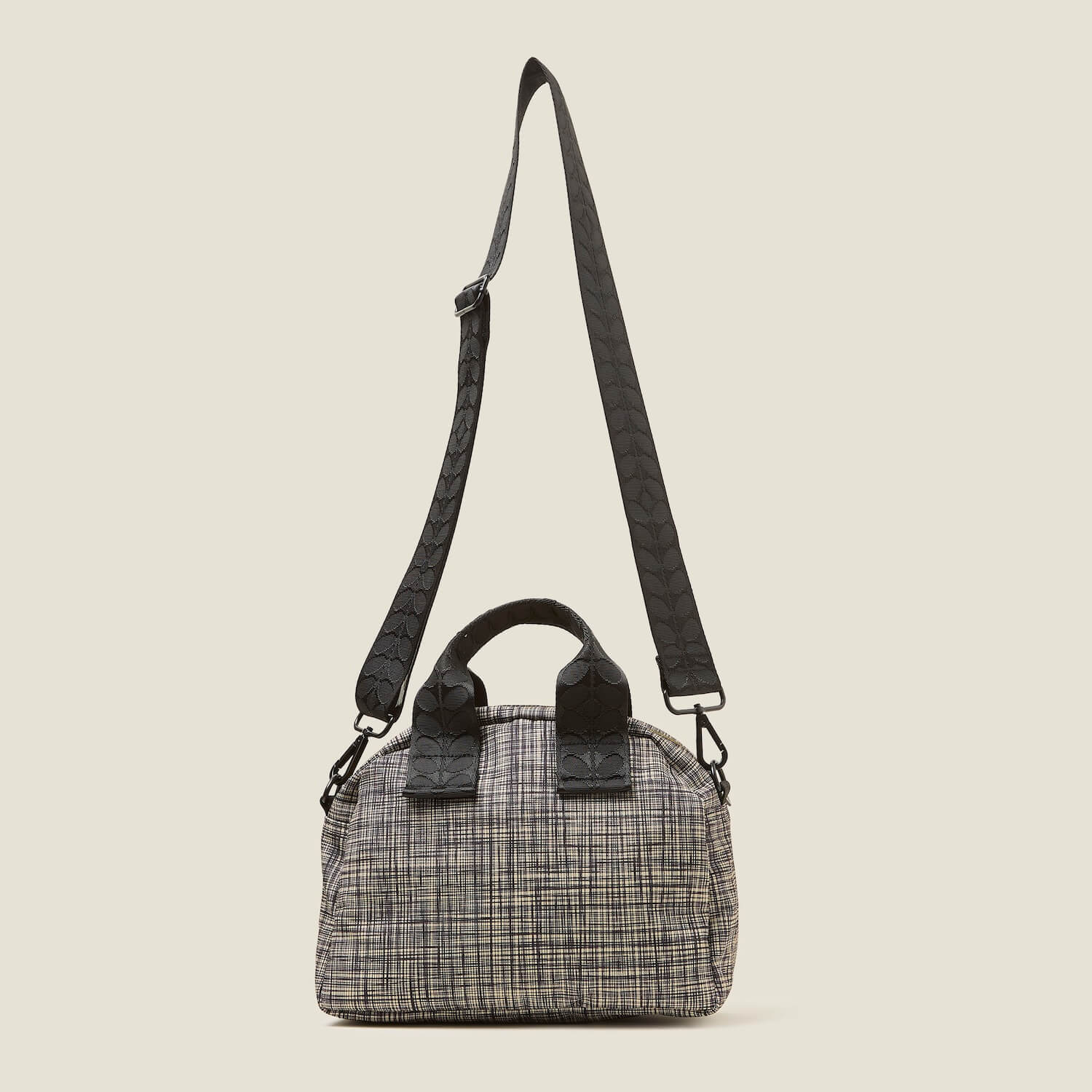 Radial Handbag - Scribble Print Black - Image 4