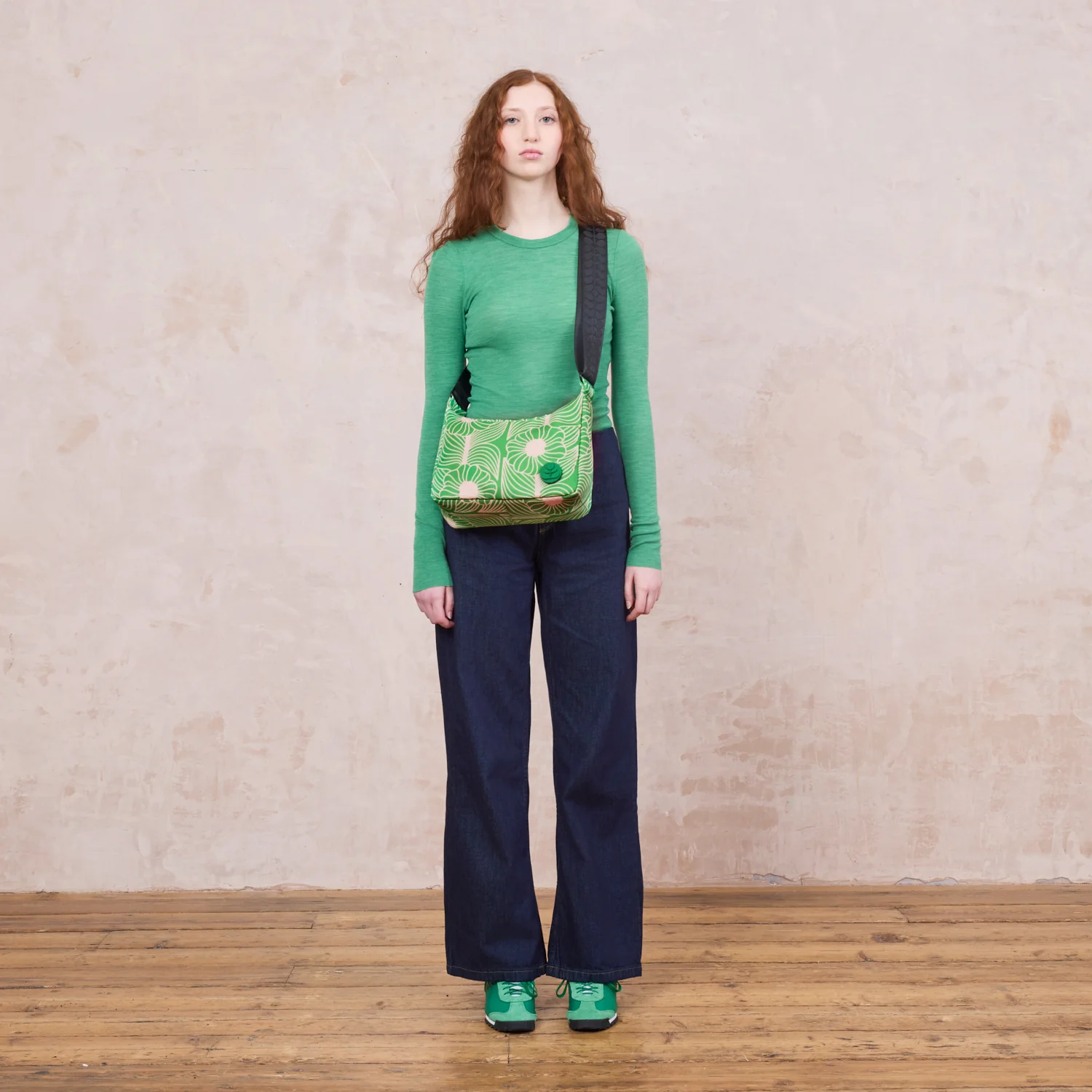 Ratio Small Hobo Bag - Moonflower Spring Green - Image 7