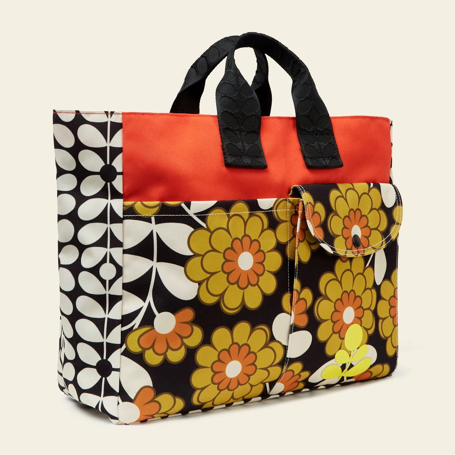 Rhombus Tote - Dahlia Saffron Colour Block - Image 3