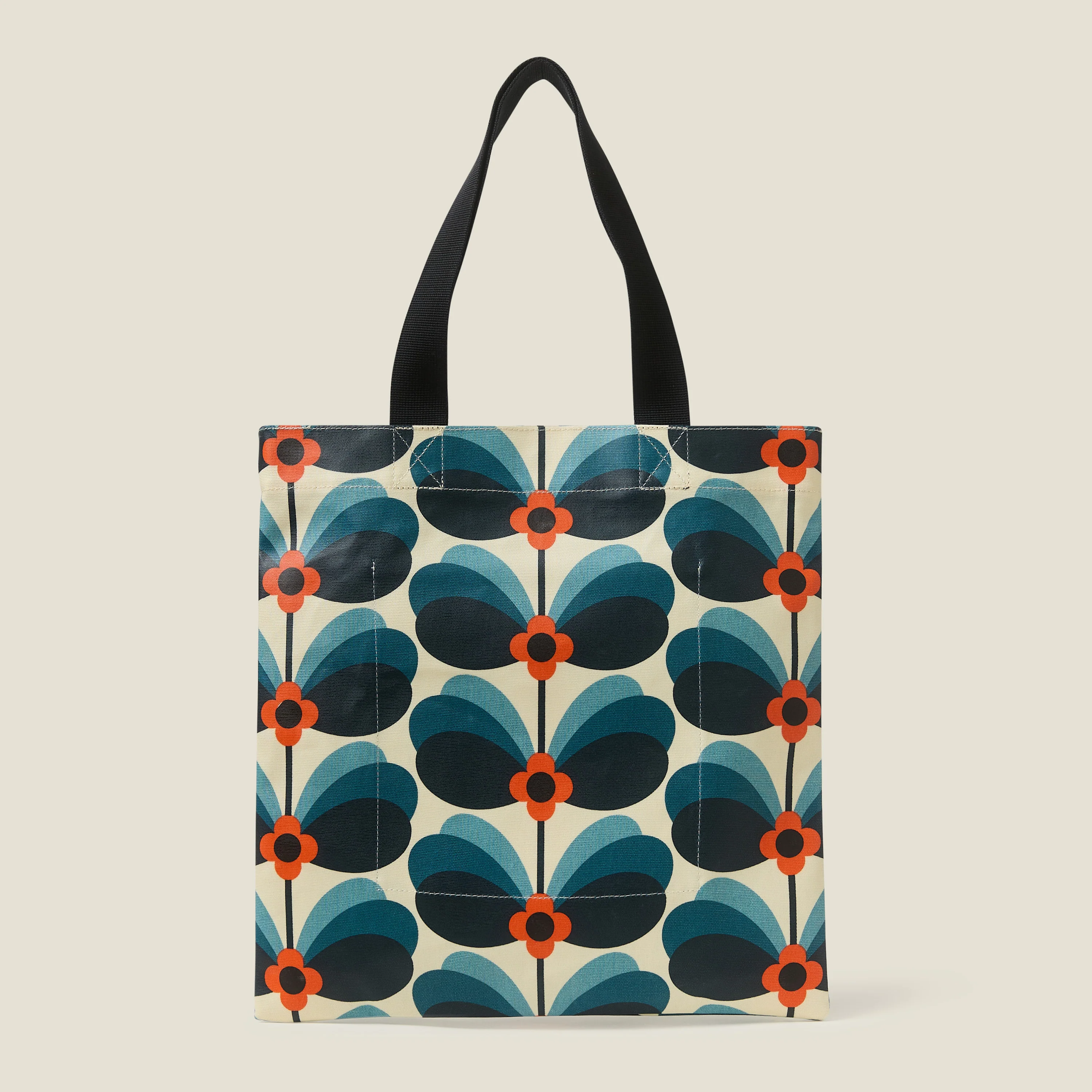 Rollaway Book Bag - Butterfly Flower Stem Navy - Image 4