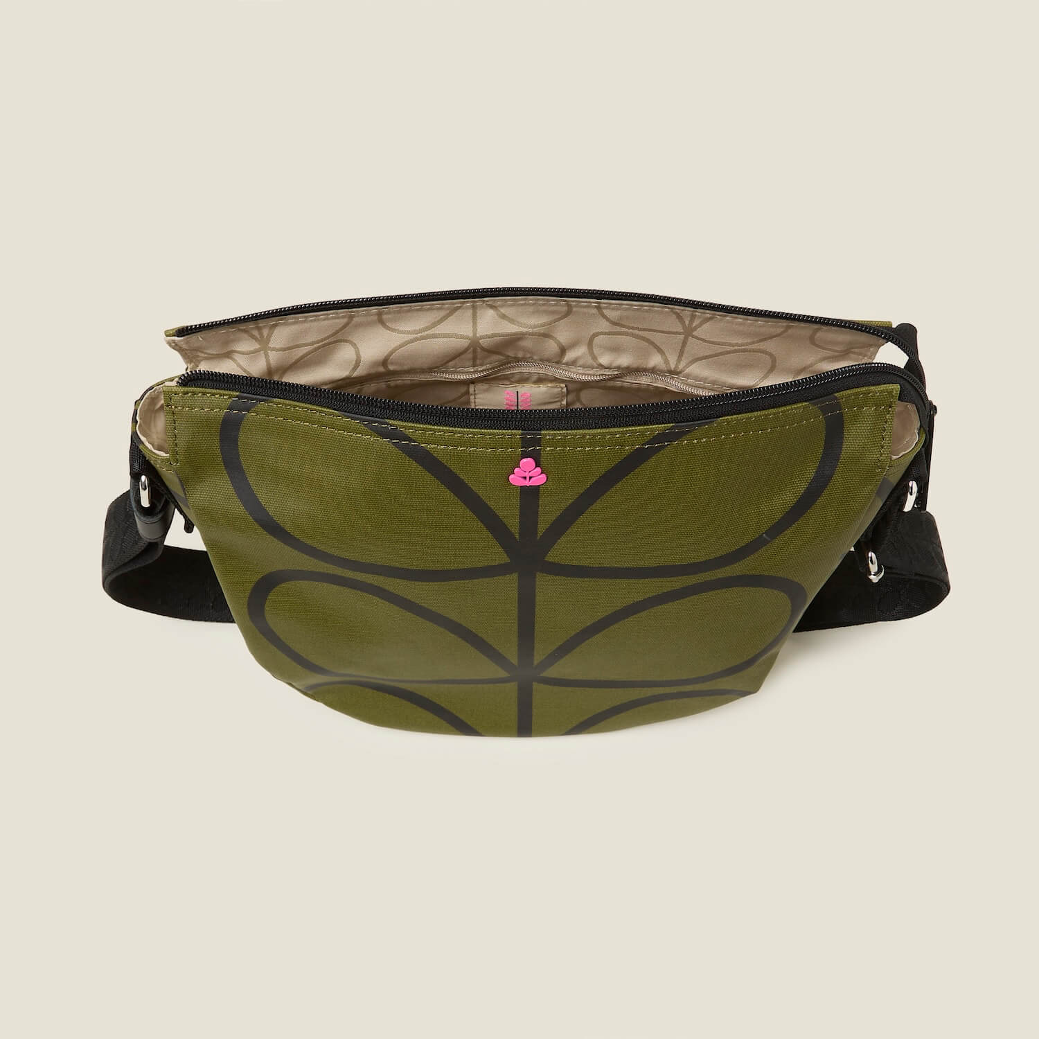 Rounder Crossbody - Giant Linear Stem Olive - Image 5