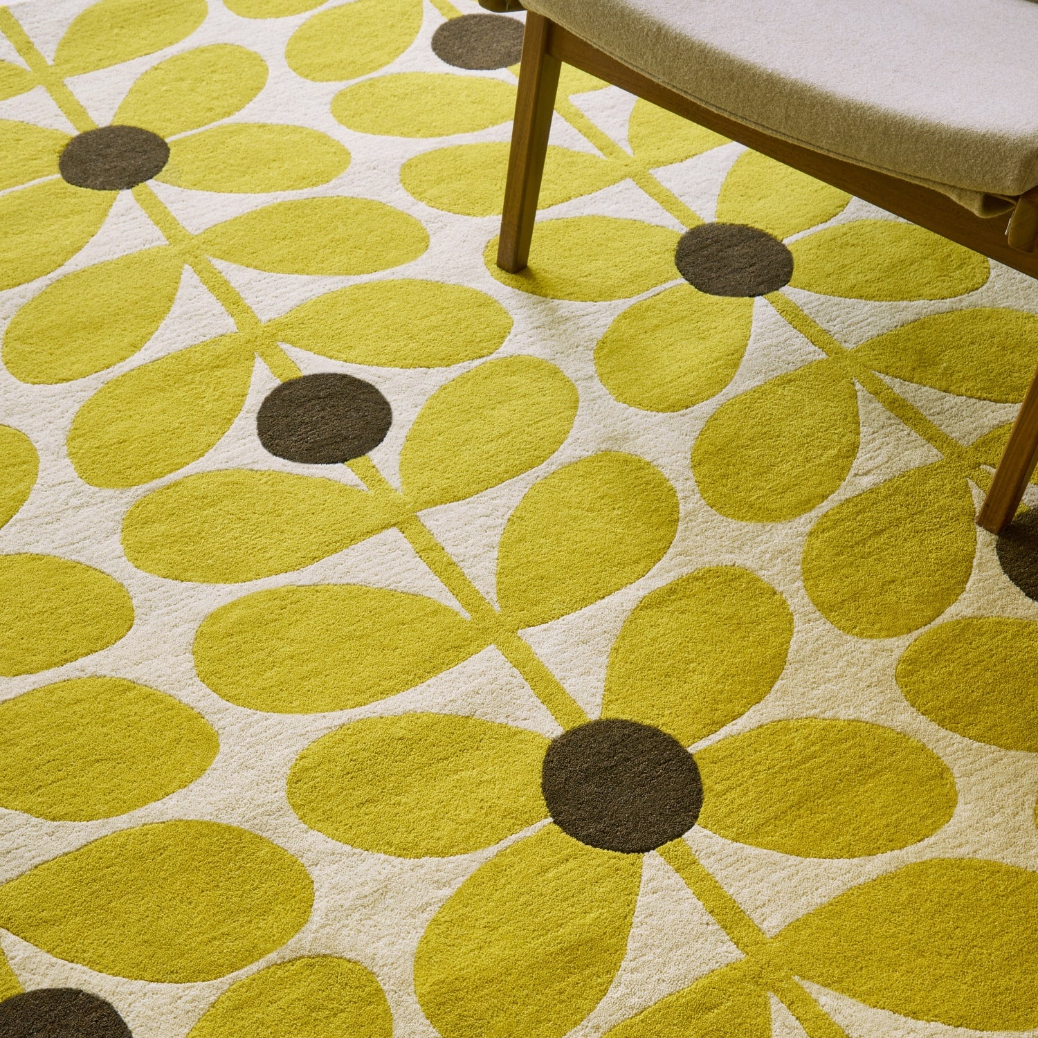 Sixties Stem Rug - Yellow - Image 2