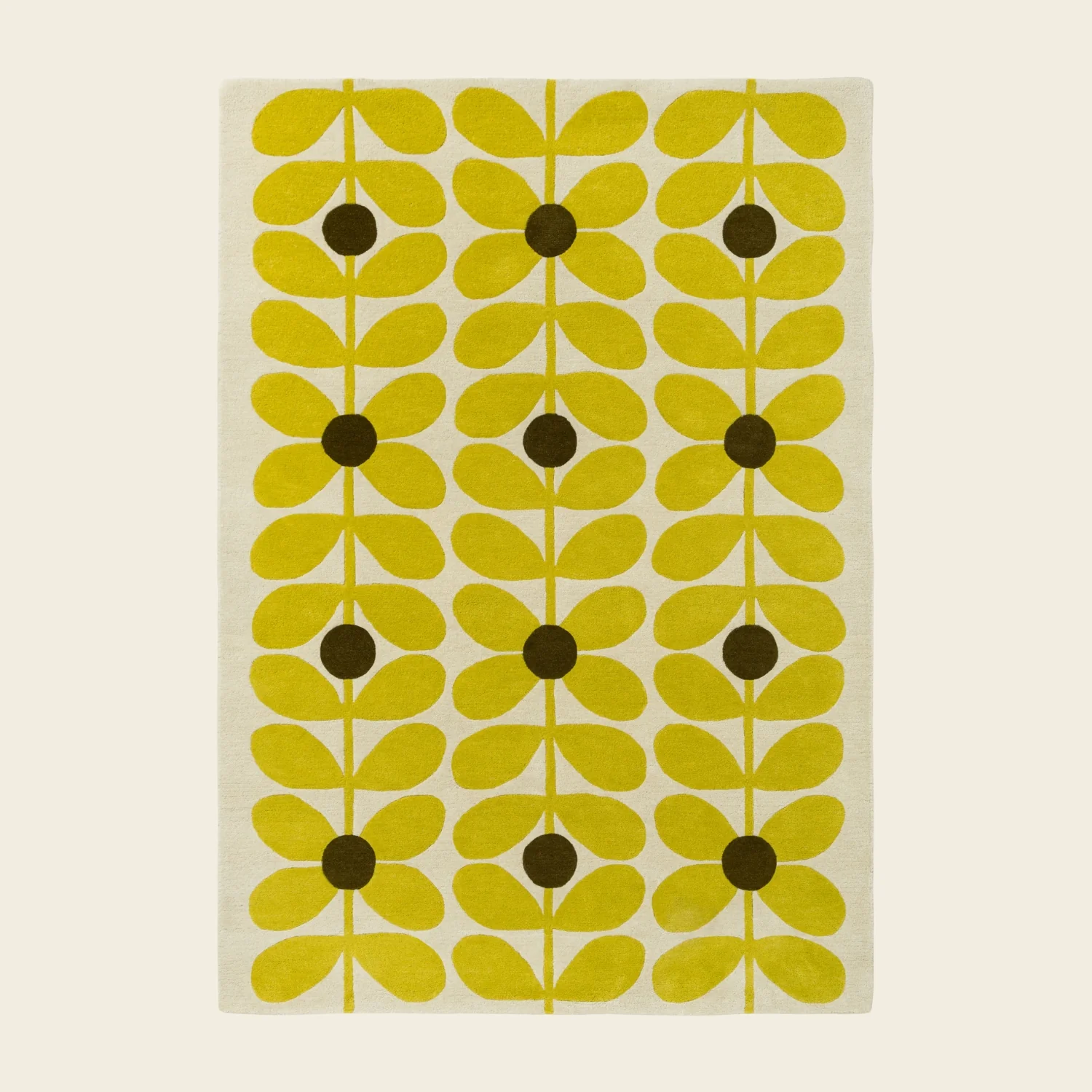 Sixties Stem Rug - Yellow - Image 3