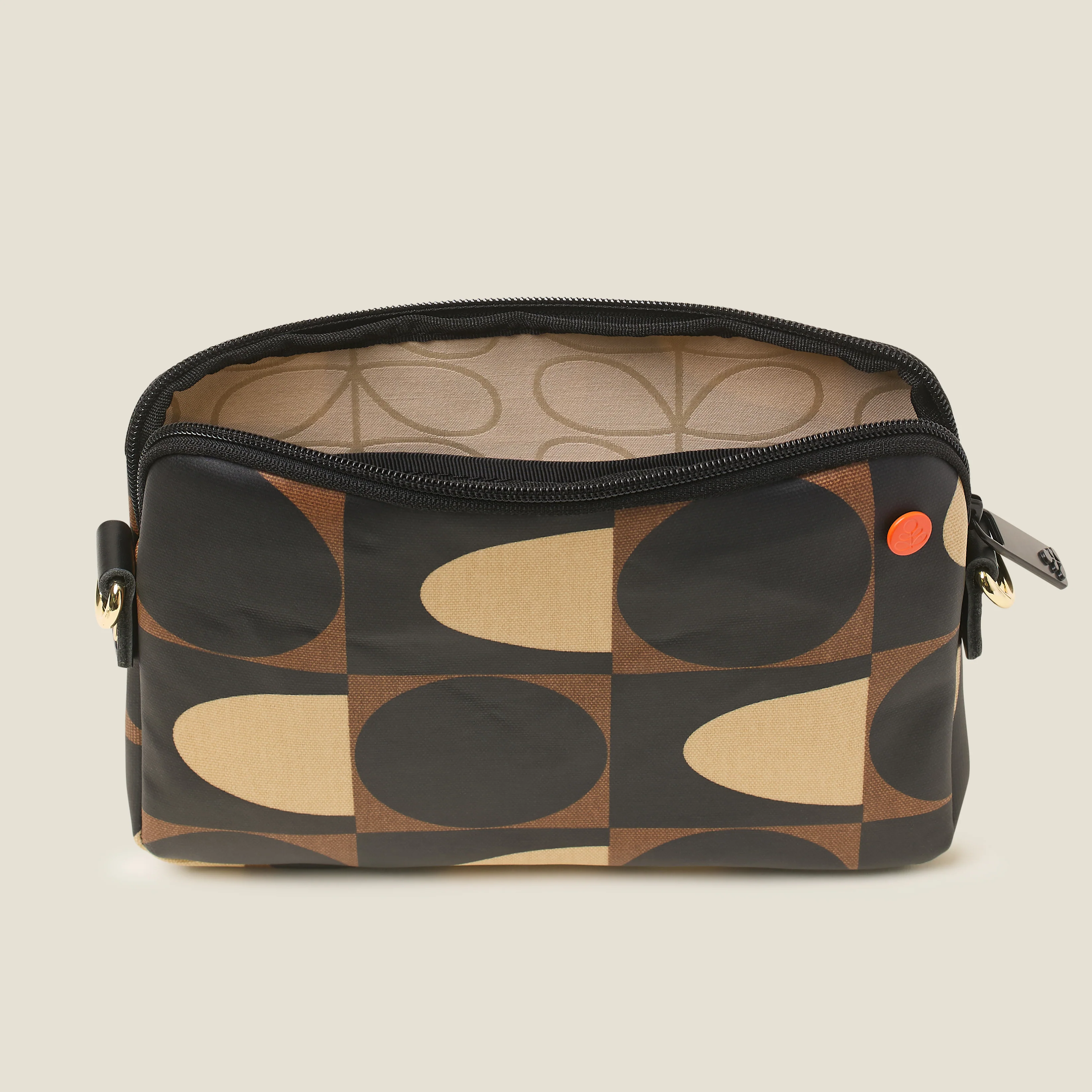 Slim Crossbody Bag - Spot Square Mocha - Image 4