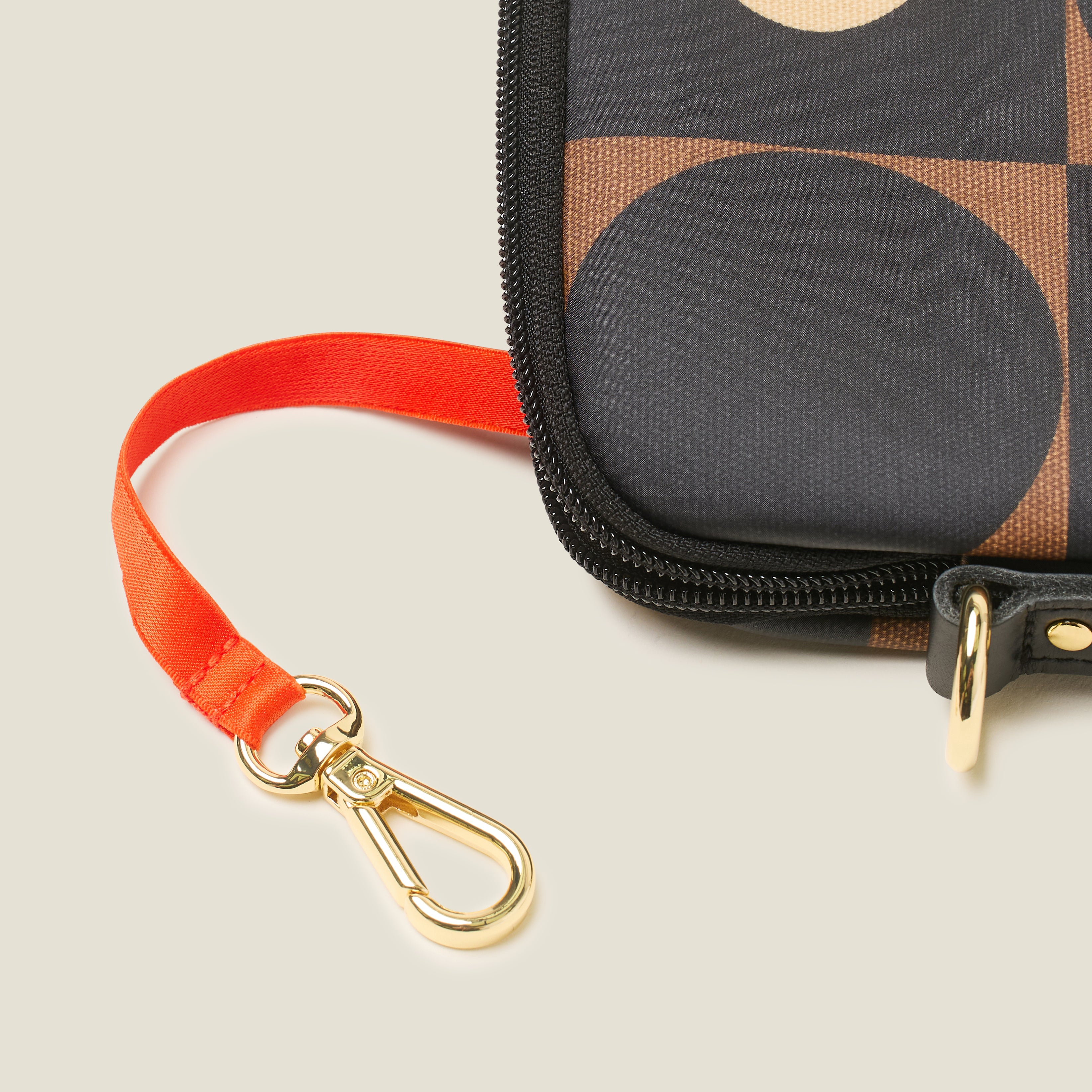 Slim Crossbody Bag - Spot Square Mocha - Image 5