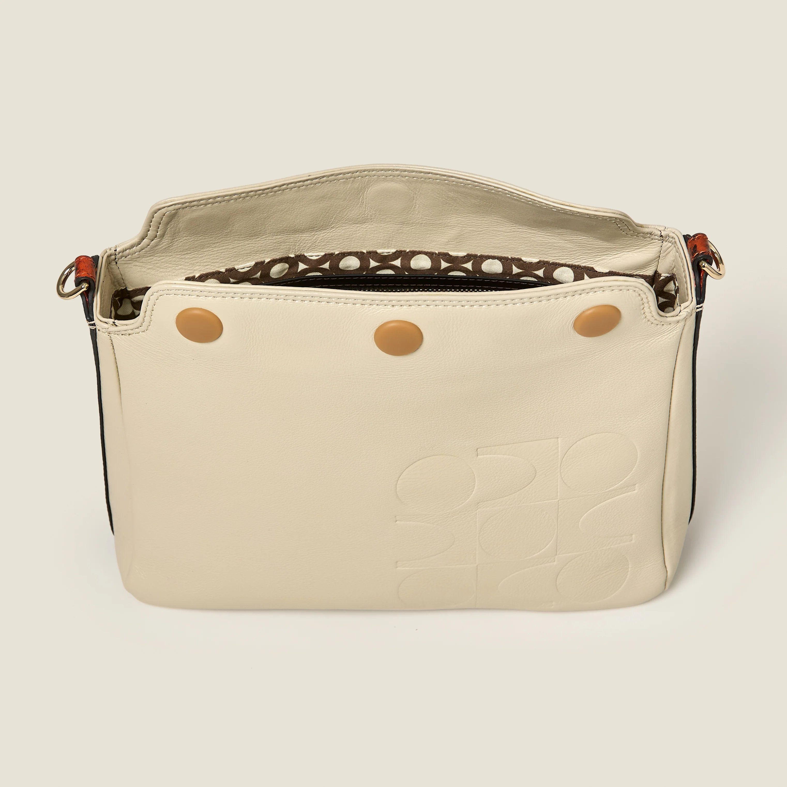 Small Softie Leather Shoulder Bag - White Creme - Image 8