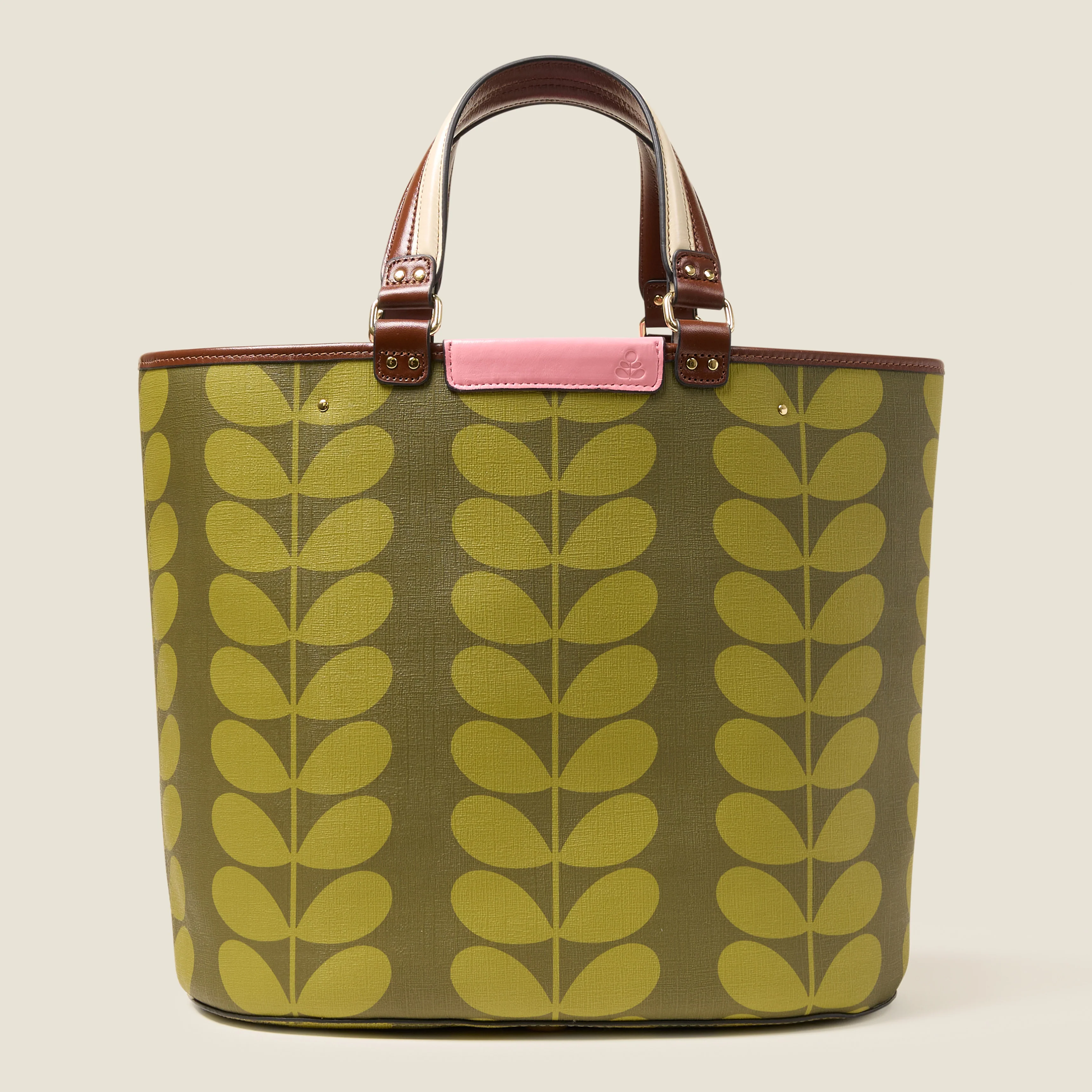 Smile Tote Bag - Solid Stem Olive - Image 2
