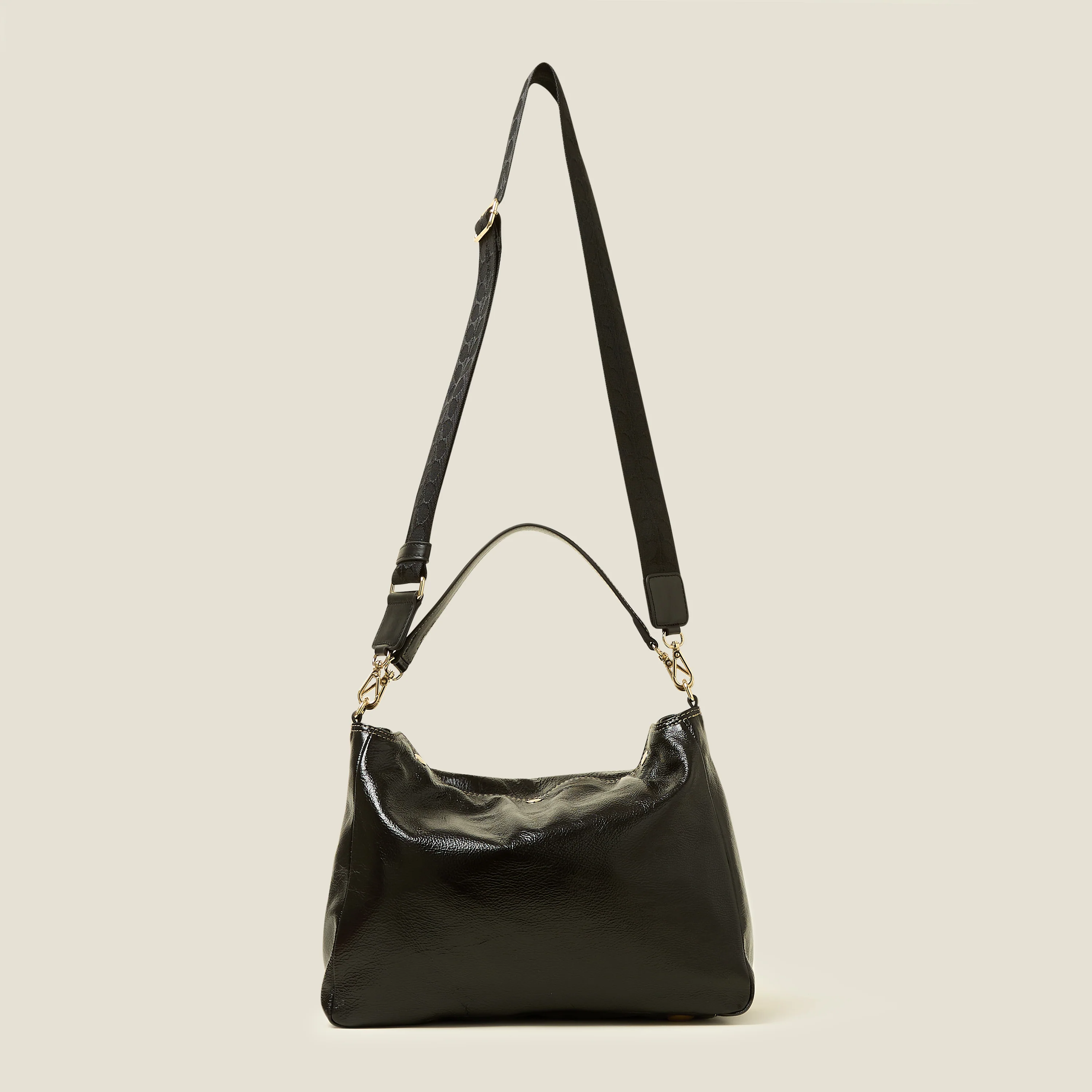 Softie Shoulder Bag - OK Applique Black - Image 4