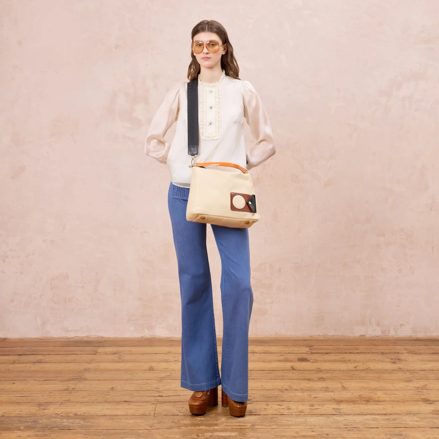 Softie Shoulder Bag - OK Applique Cream - Image 5