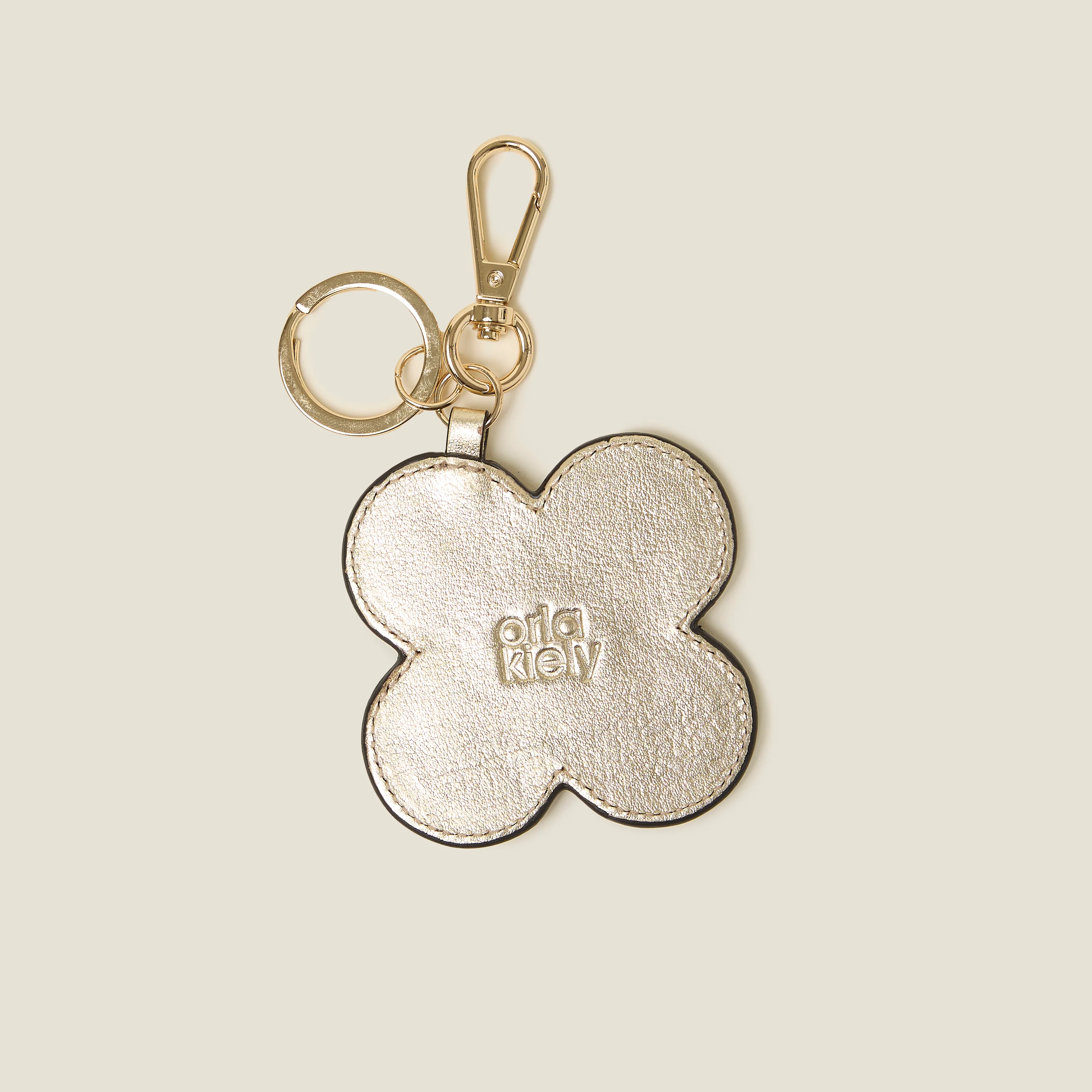 Spot Flower Key Ring - Gold - Image 2