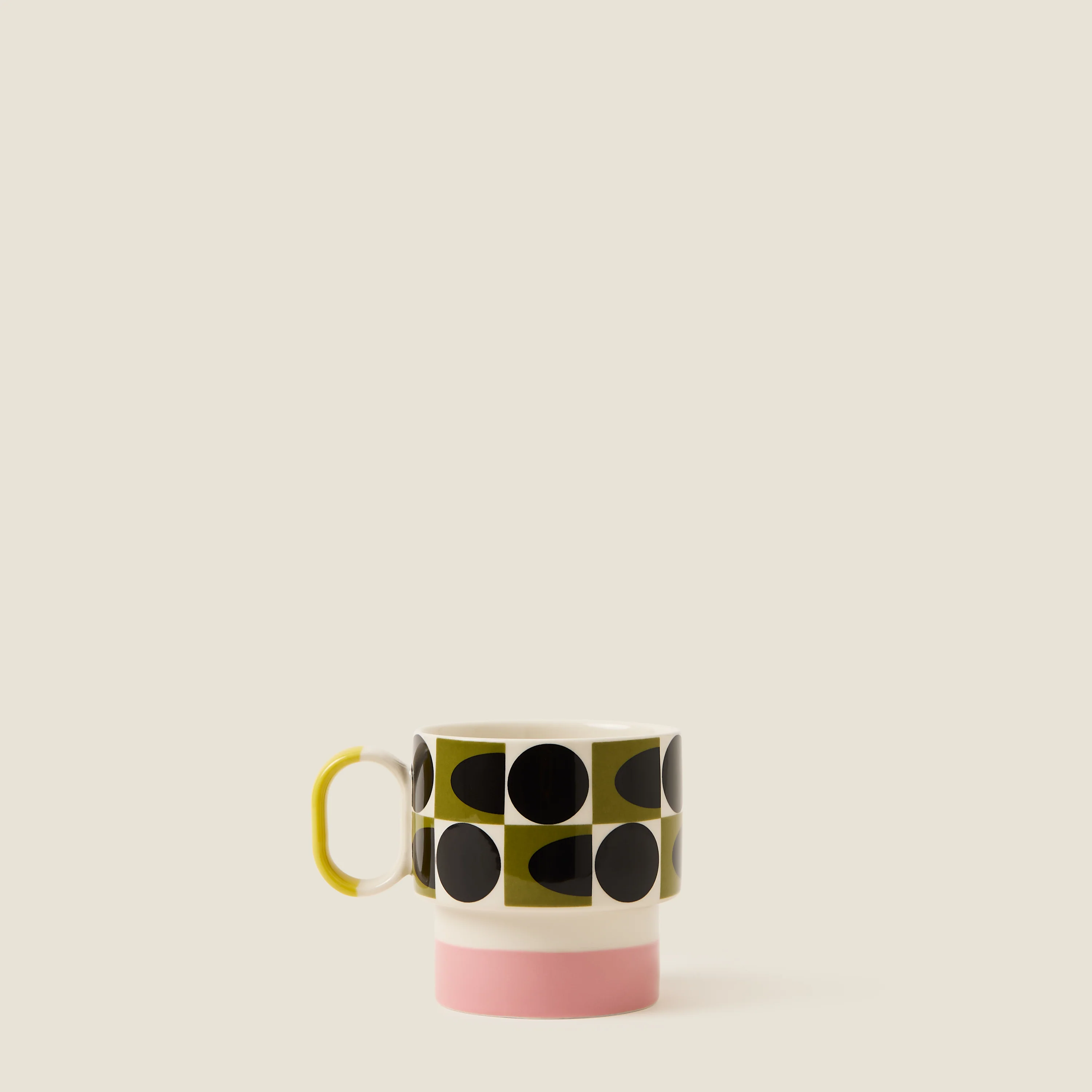 Stacking Mug - Spot Square Oval - Image 2