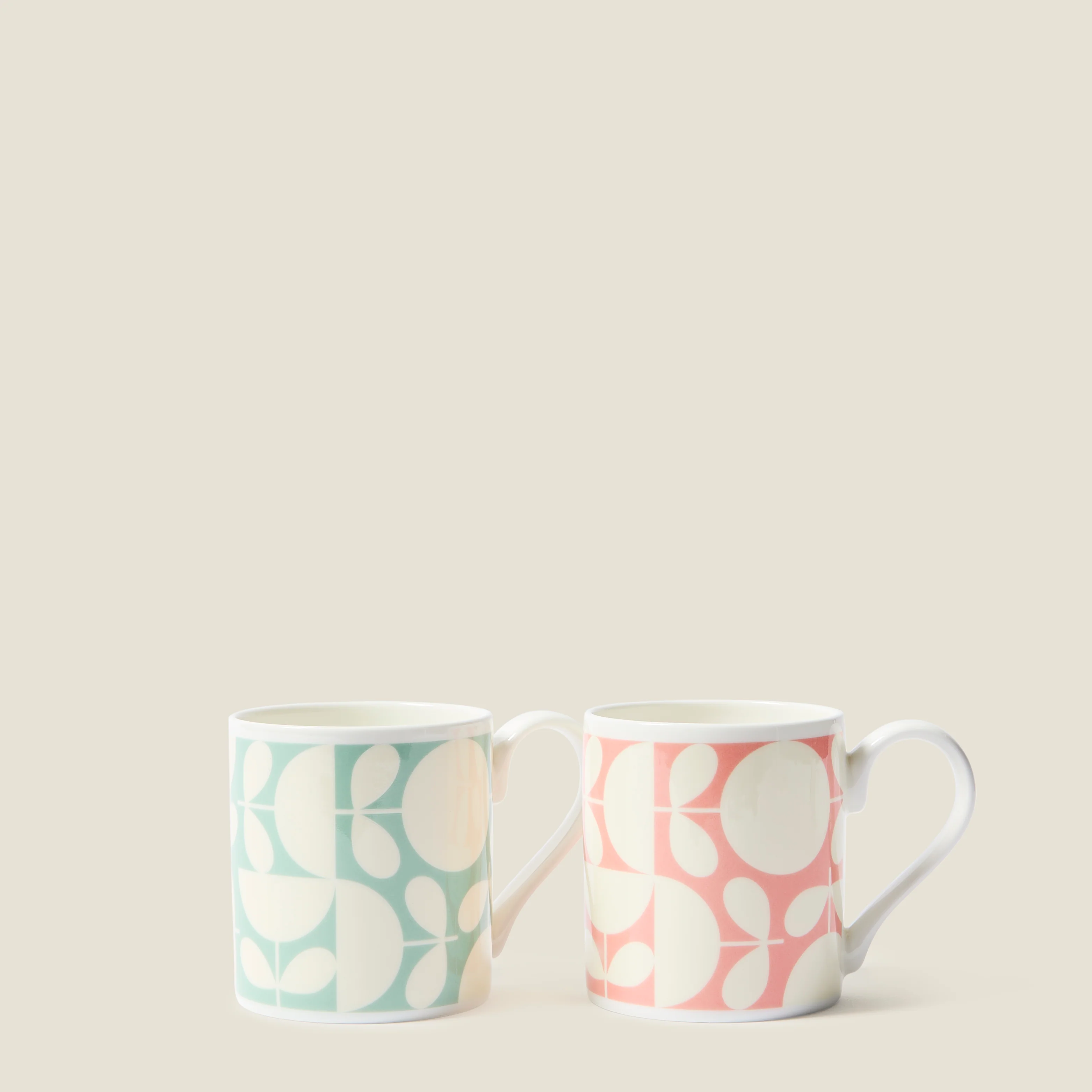 Standard Mug Set of 2 - Patchwork Stem - Image 2