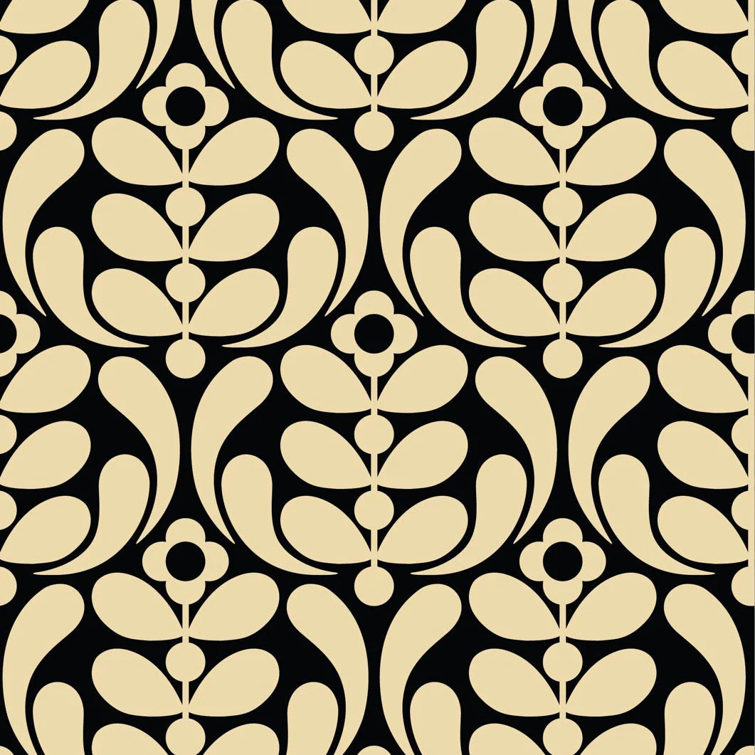 Stem Nouveau Noir Wallpaper - Image 2