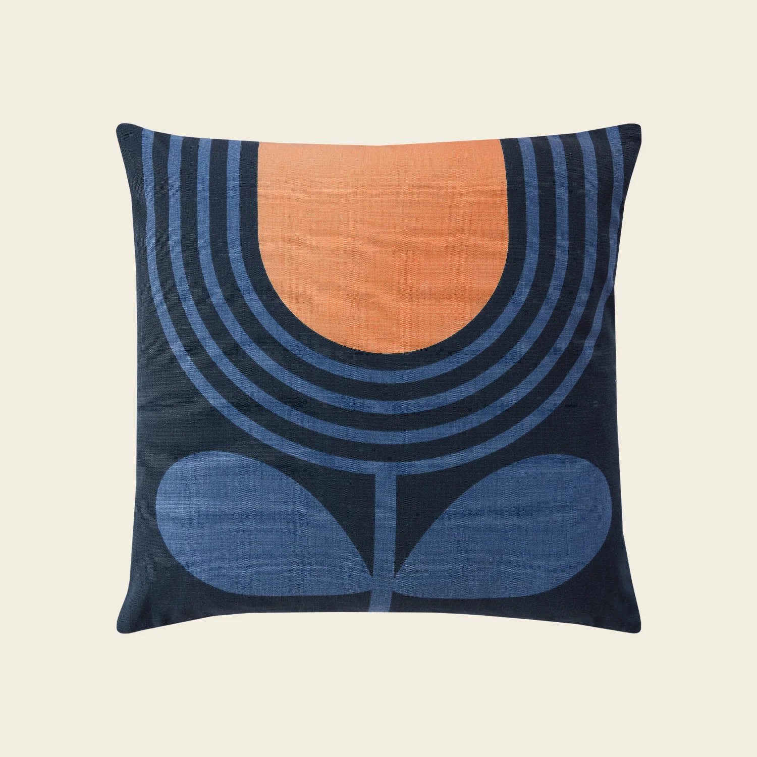 Striped Tulip Cushion - Indigo - Image 3