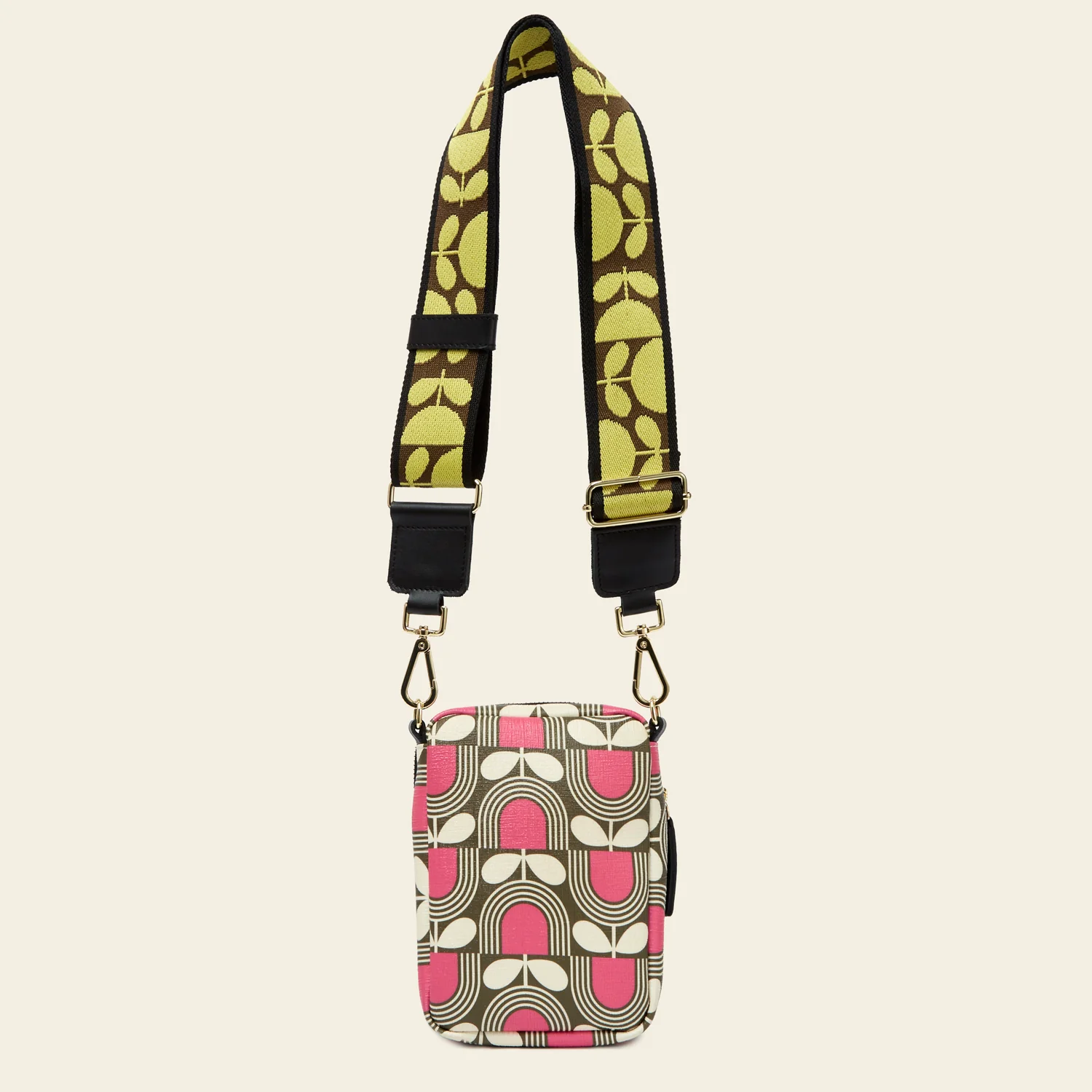 Tall Duo Crossbody - Striped Tulip Fuchsia - Image 4