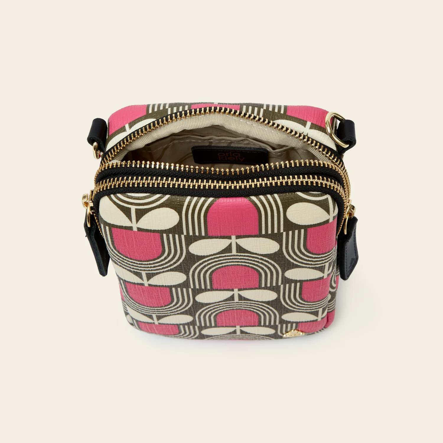 Tall Duo Crossbody - Striped Tulip Fuchsia - Image 5