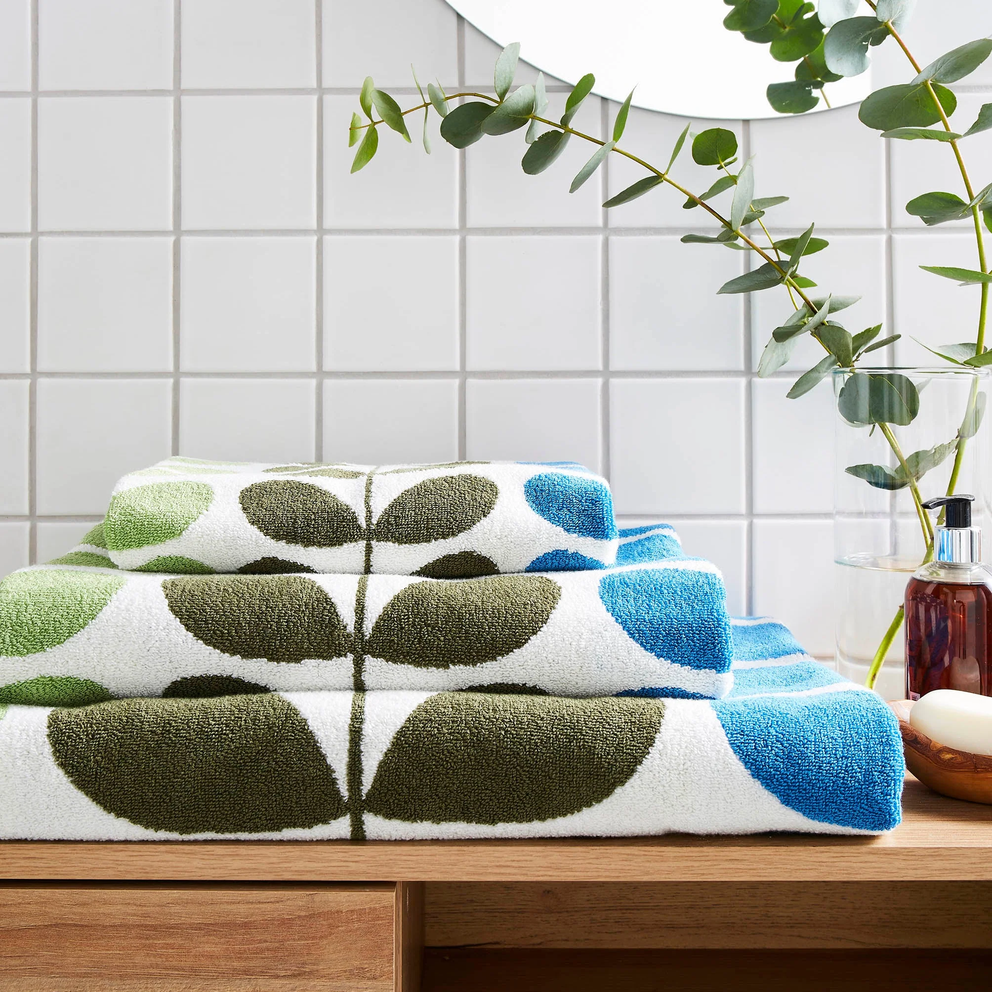 Trio Stem Towels Riviera - Image 2
