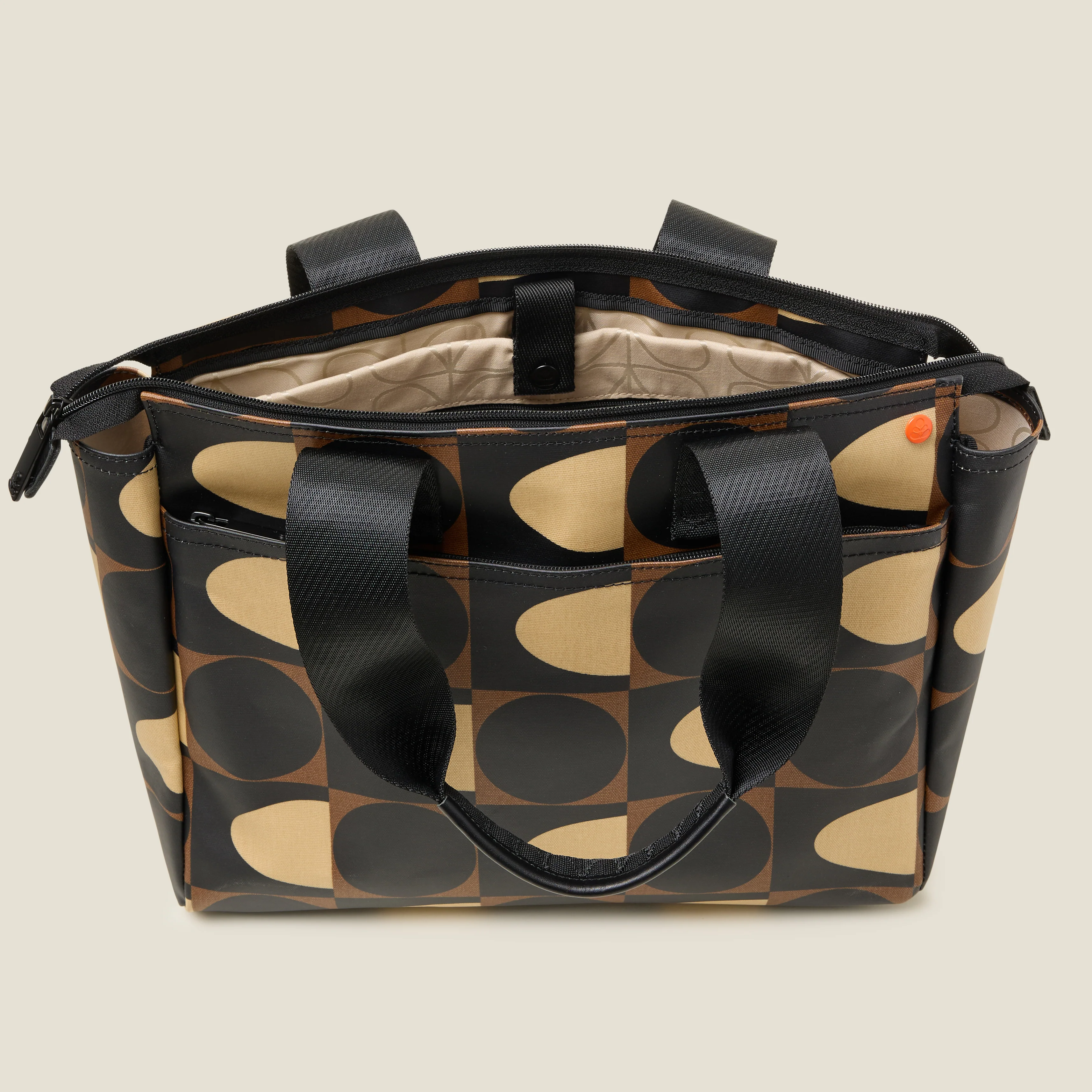Walker Tote Bag - Spot Square Mocha - Image 6
