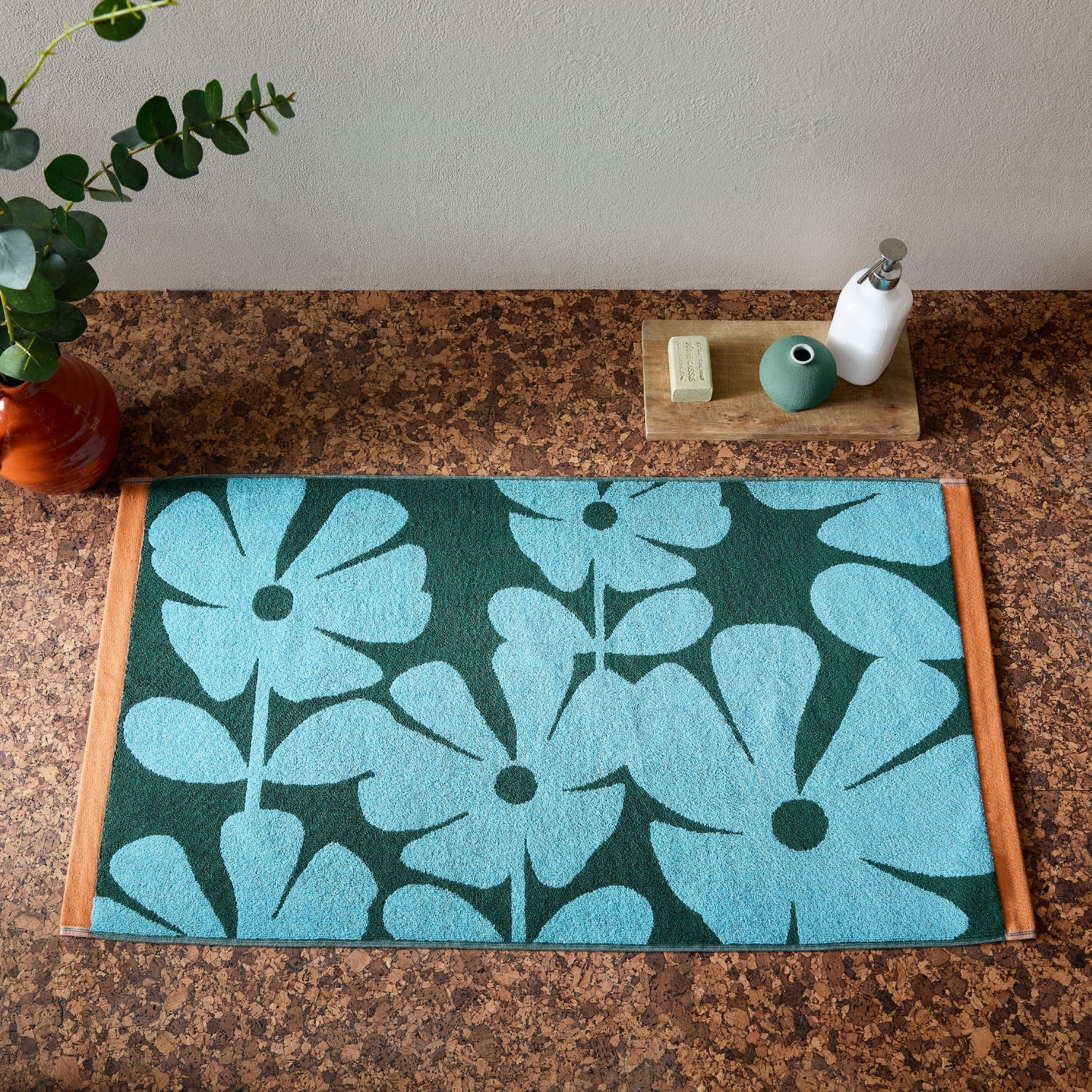 Wildflower Towels - Blue Lagoon - Image 3
