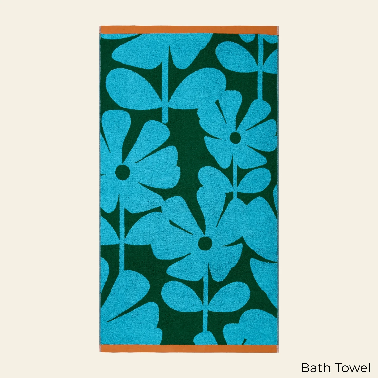 Wildflower Towels - Blue Lagoon - Image 4