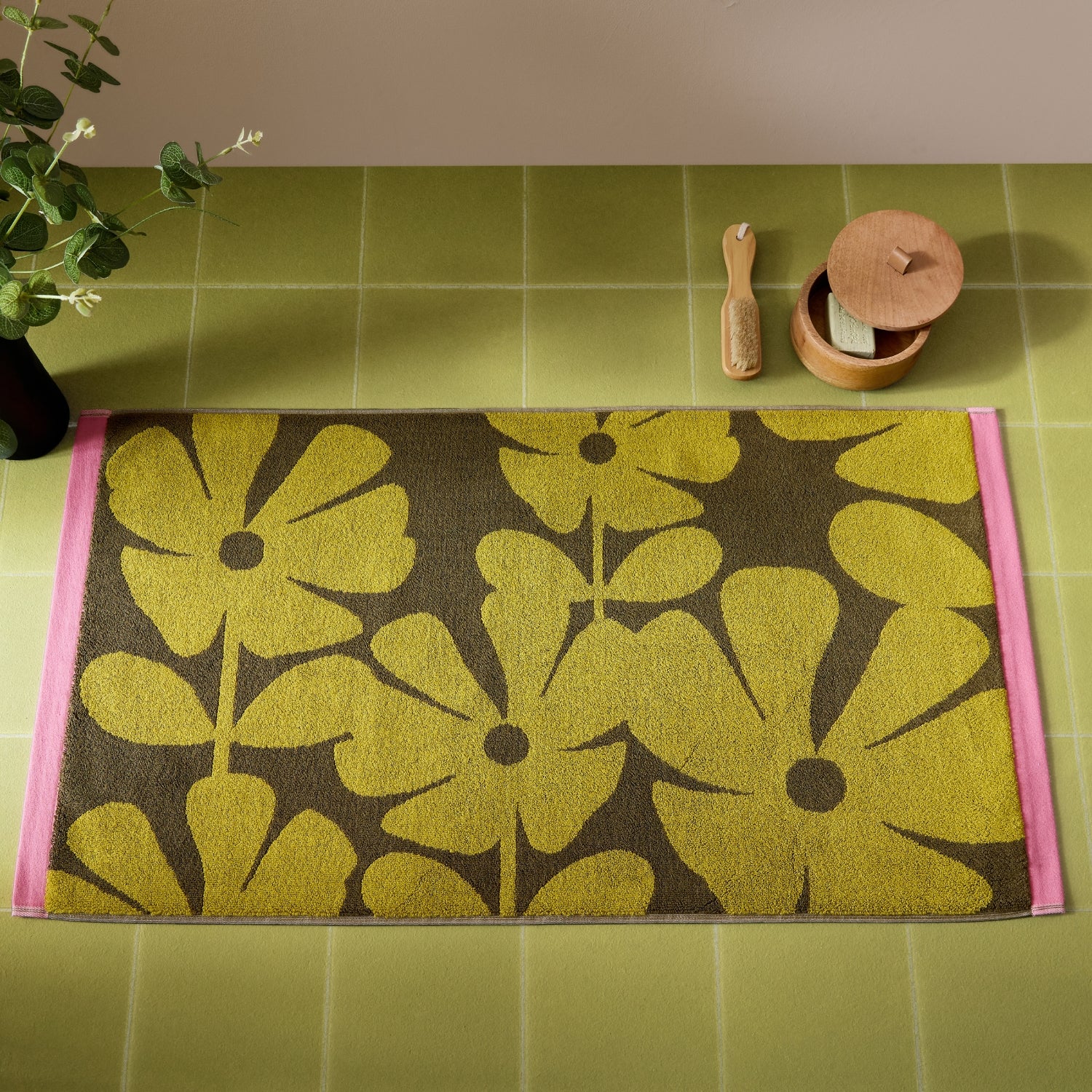 Wildflower Towels - Yellow Ochre - Image 2