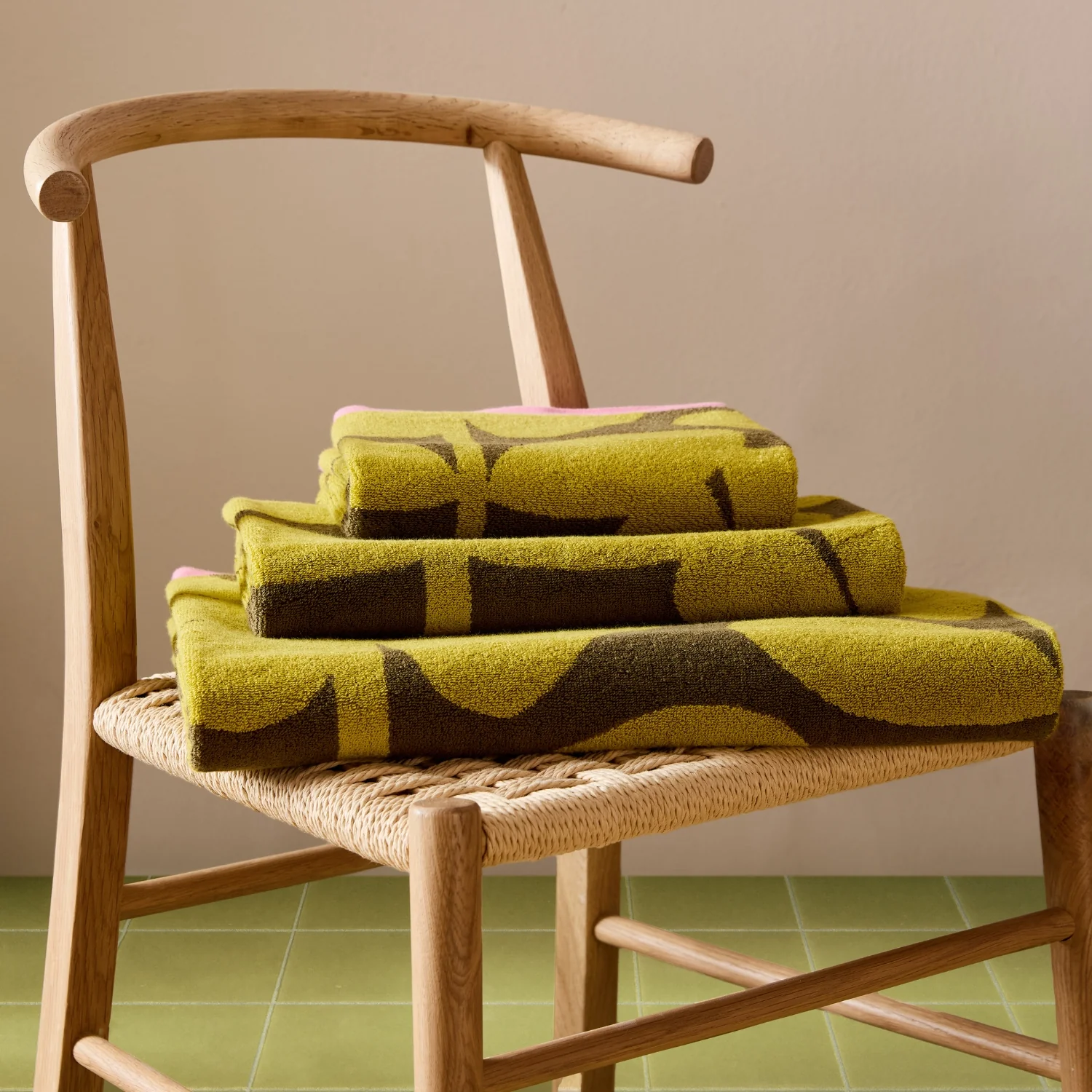 Wildflower Towels - Yellow Ochre - Image 3